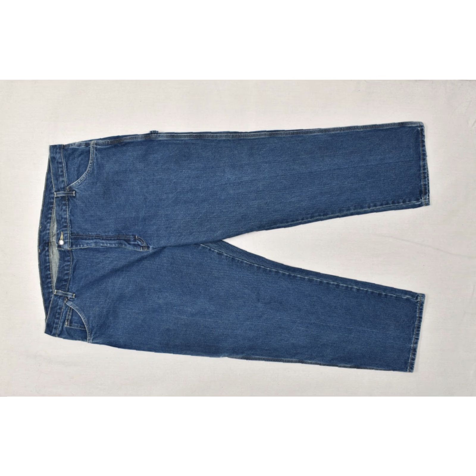 Dickies Dickies Jeans Blue Denim 42x30 Relaxed Fit Carpenter 5-Pocket Workwear Mens Straight Denim Cotton Zip Button Logo Vintage No Size US 42 / EU 58 - 2 Thumbnail