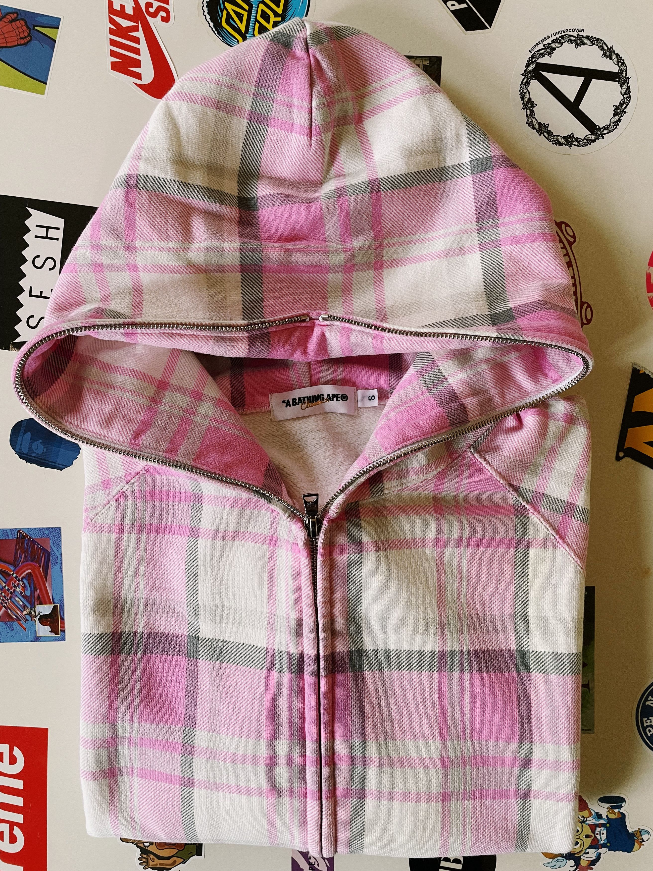 Bape Vintage Bape Kanazawa Limited Check Plaid Full zip Hoodie Size US S / EU 44-46 / 1 - 8 Thumbnail