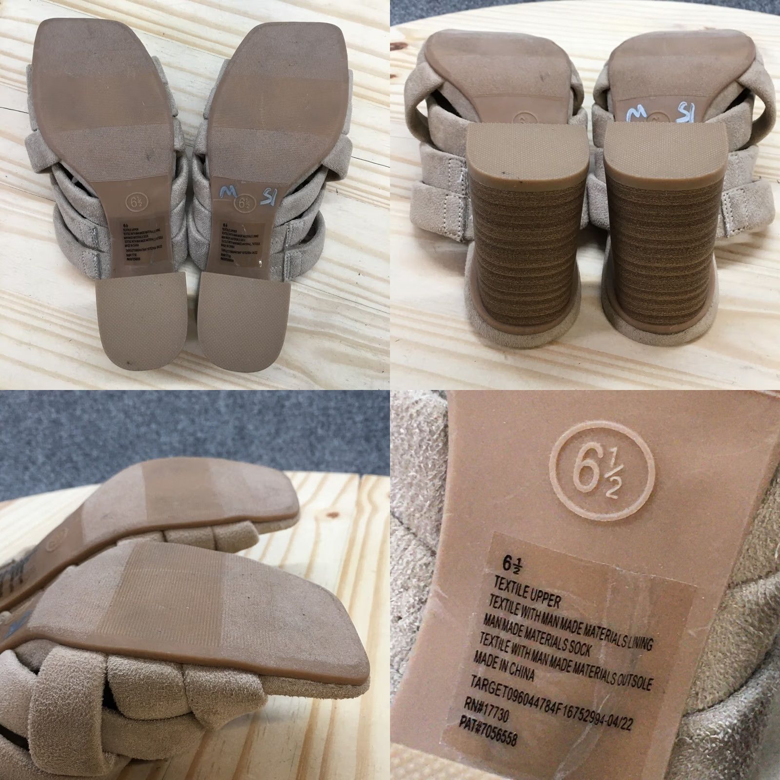 Vintage Universal Thread Andy Sandals Womens 6.5 Brown Braided Strap Slip On Mule Slide Casual Shoes Women Size US 7 / IT 37 - 8 Thumbnail
