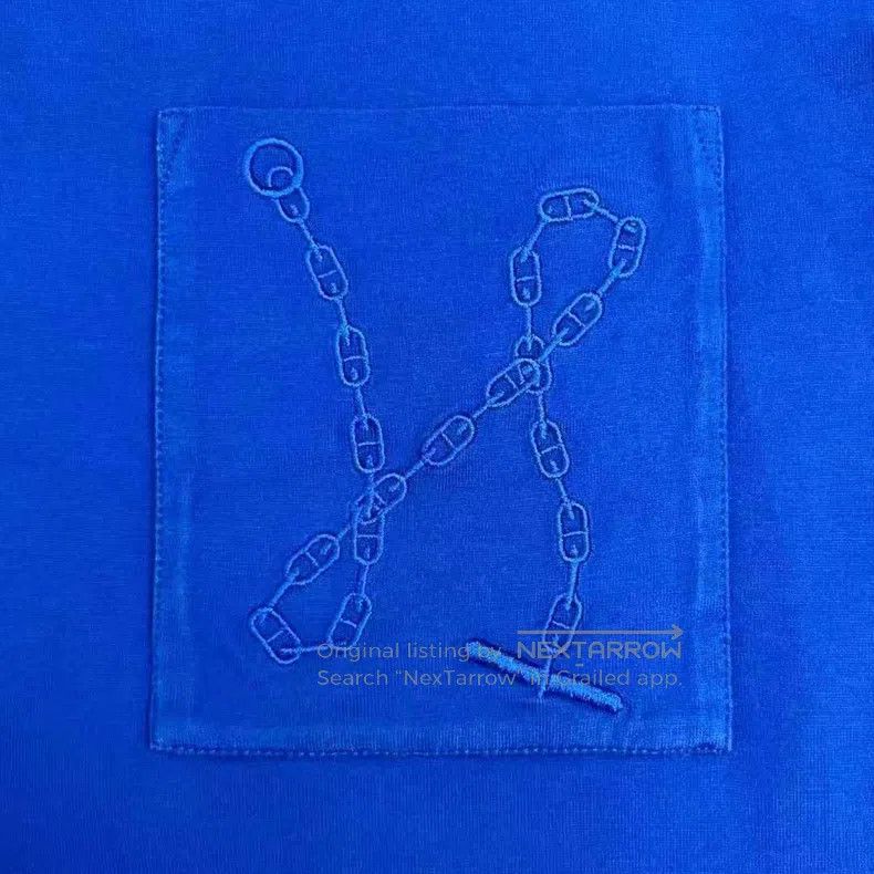 Hermes Hermes Blue Pocket Embroidered Short Sleeve Size XS / US 0-2 / IT 36-38 - 4 Thumbnail