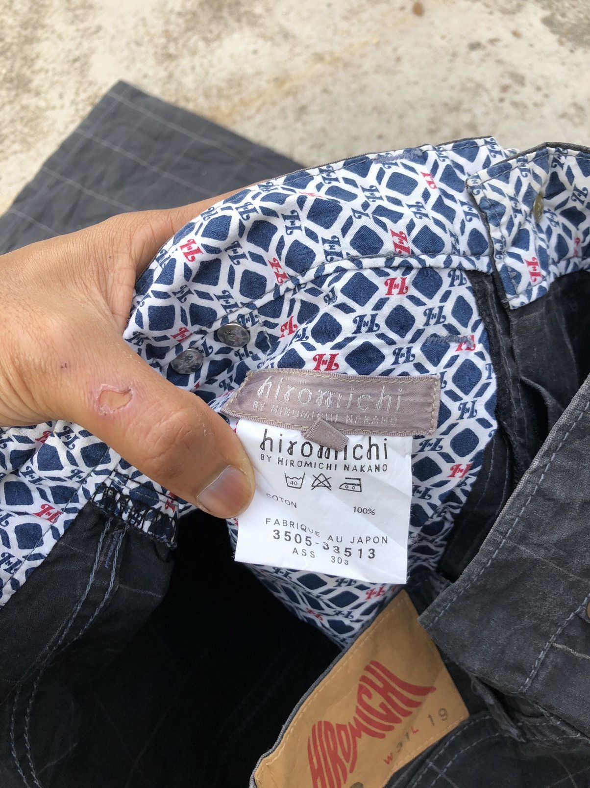 Designer × Japanese Brand HIROMICHI NAKANO FADED BLACK 3 QUARTER PANT Size US 28 / EU 44 - 3 Thumbnail