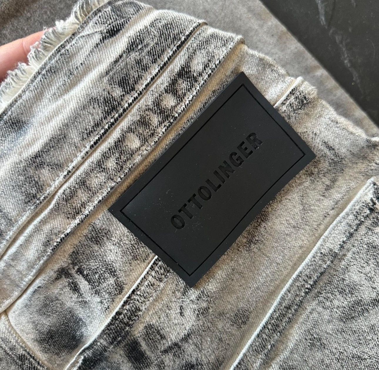 Ottolinger OTTOLINGER Off white and black double fold jeans Size US 26 / EU 42 - 7 Thumbnail