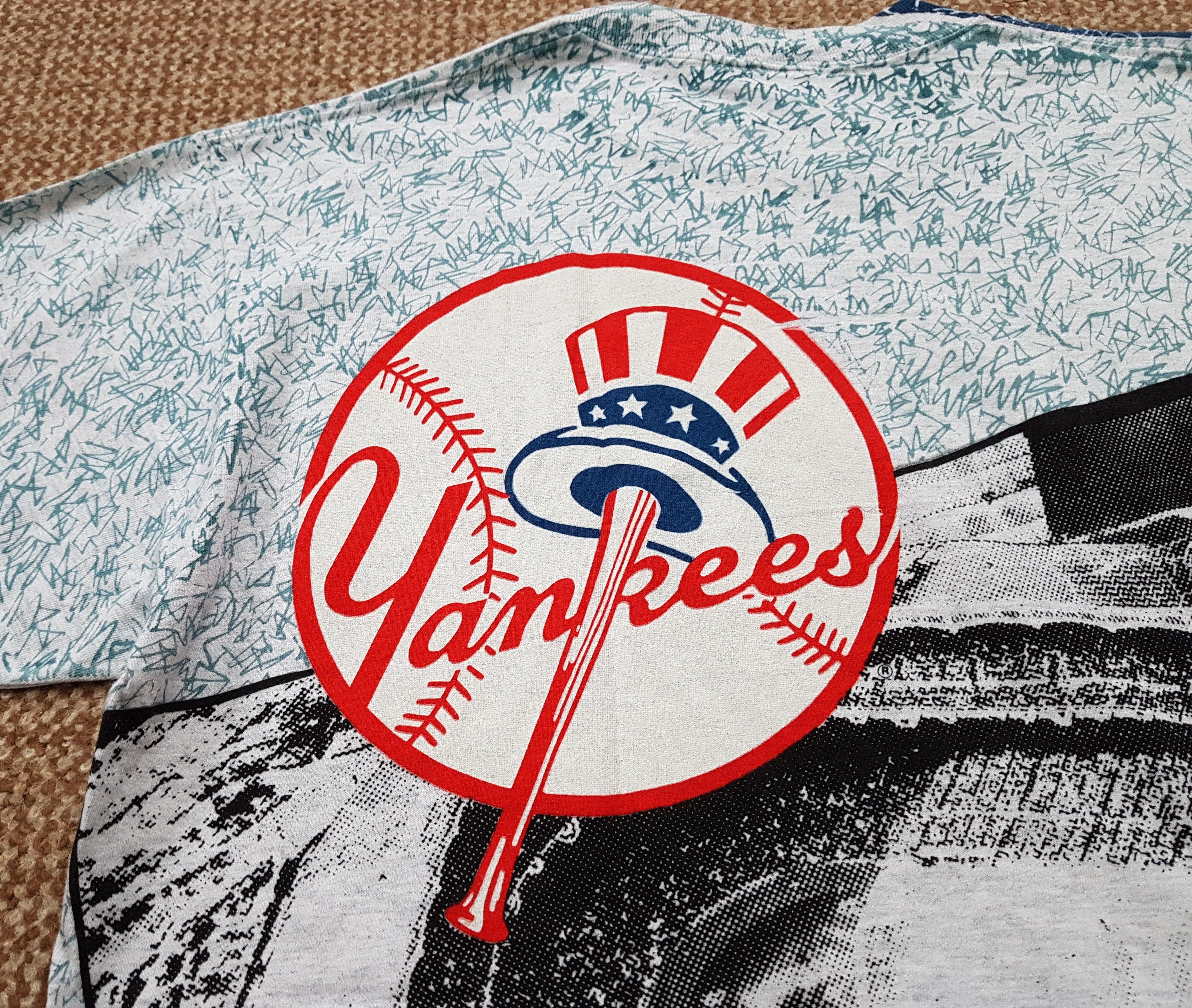 Starter MLB Vintage 90s New York Yankees Starter Over Printed Tee L Size US L / EU 52-54 / 3 - 3 Thumbnail