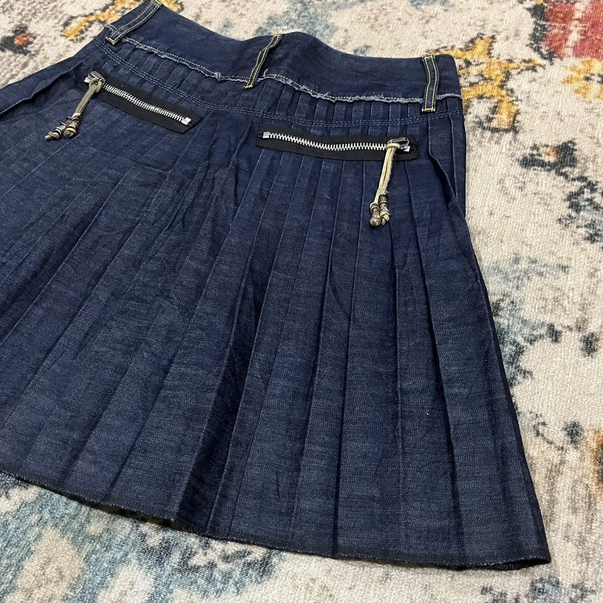 Diesel Pleated denim skirt Size 29" - 7 Thumbnail