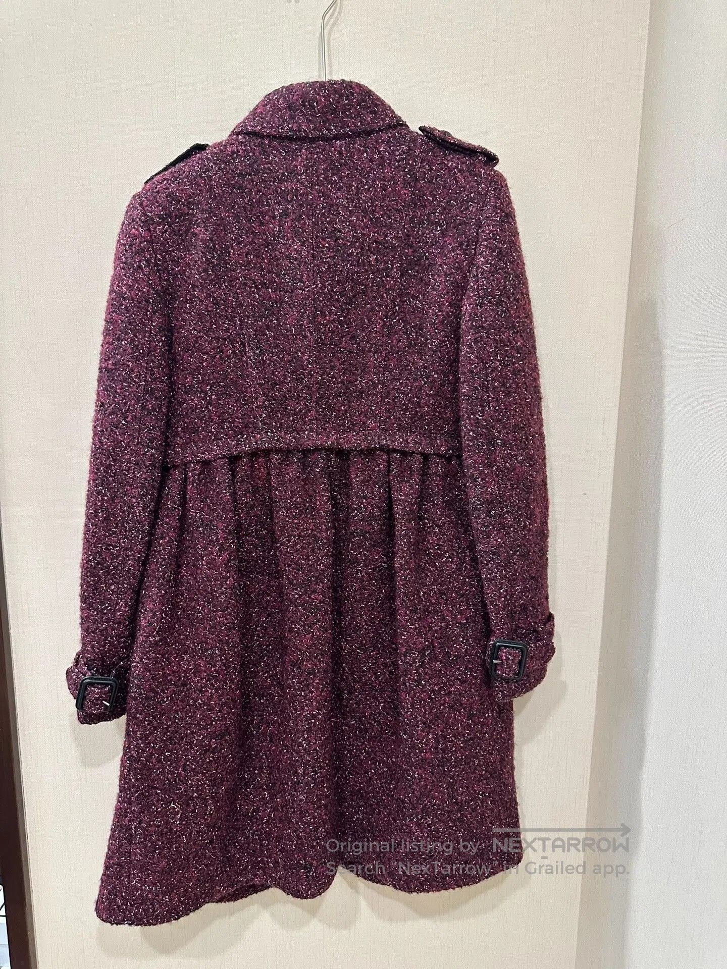 Burberry Burberry Wool Peacoat in Vibrant Color. Size XS / US 0-2 / IT 36-38 - 2 Thumbnail