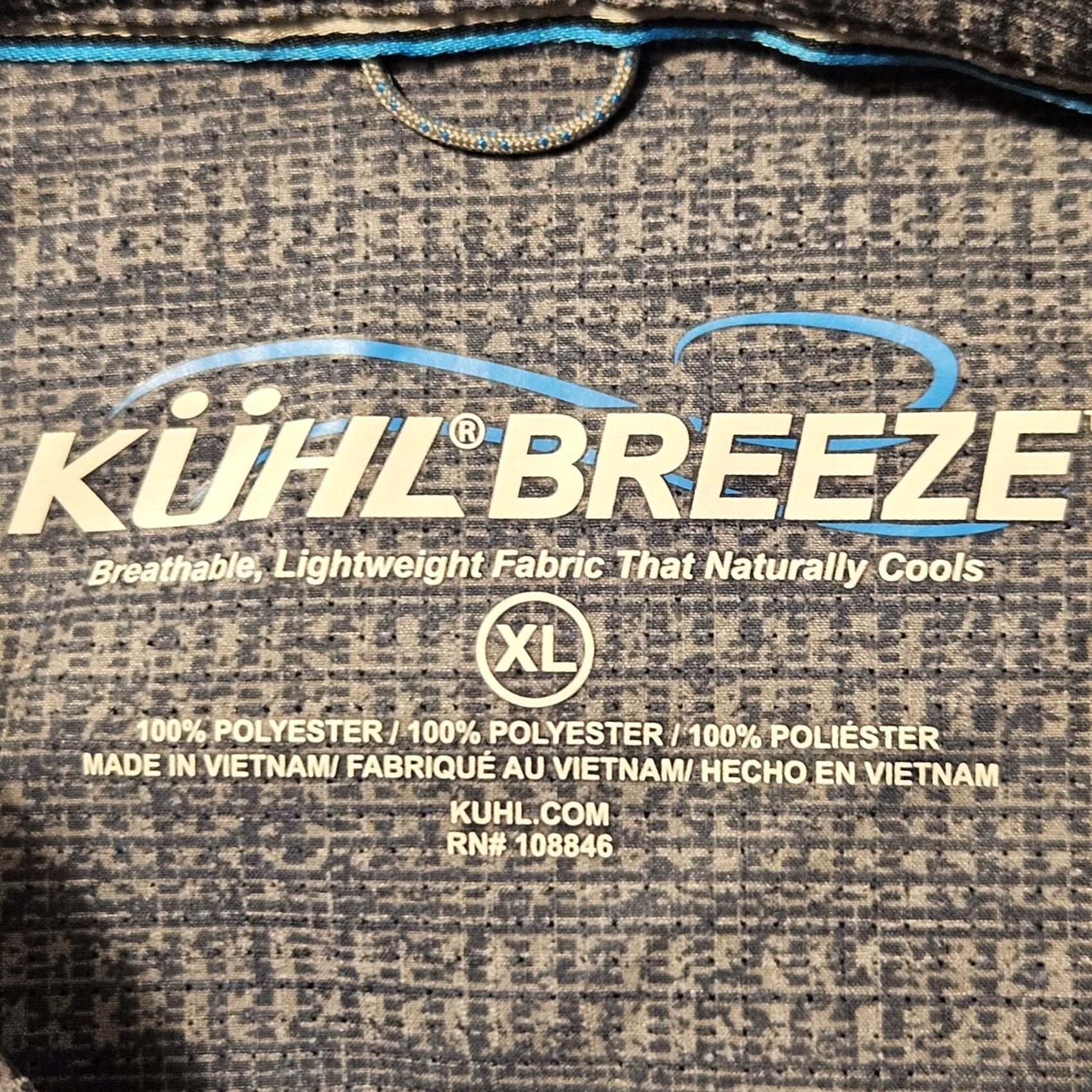 Vintage Kuhl Breeze Mens Shirt Sz XL Gray Textured Long Sleeve Button Down Cooling 7580 Size US XL / EU 56 / 4 - 3 Thumbnail