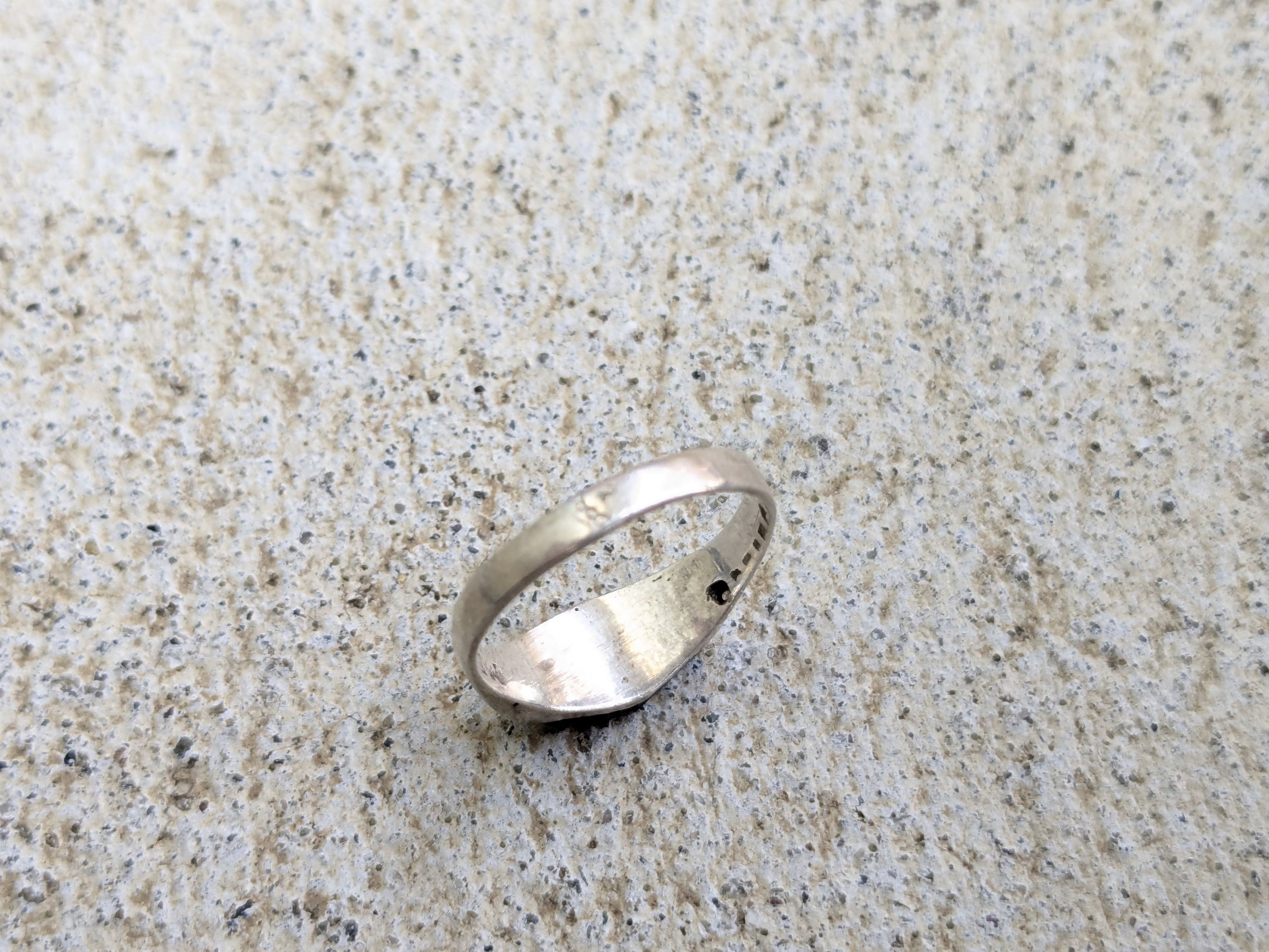 Jewelry Vintage Sterling Silver Ring Blue Sodalite 5 Modern Taxco Size ONE SIZE - 5 Thumbnail