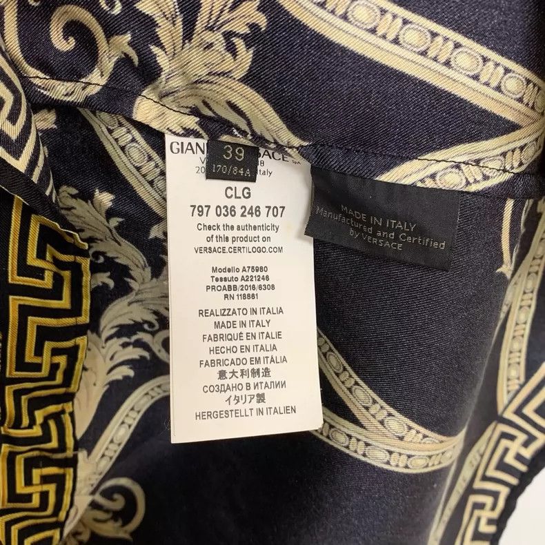 Other Versace Black and gold silk shirt Size US S / EU 44-46 / 1 - 4 Thumbnail