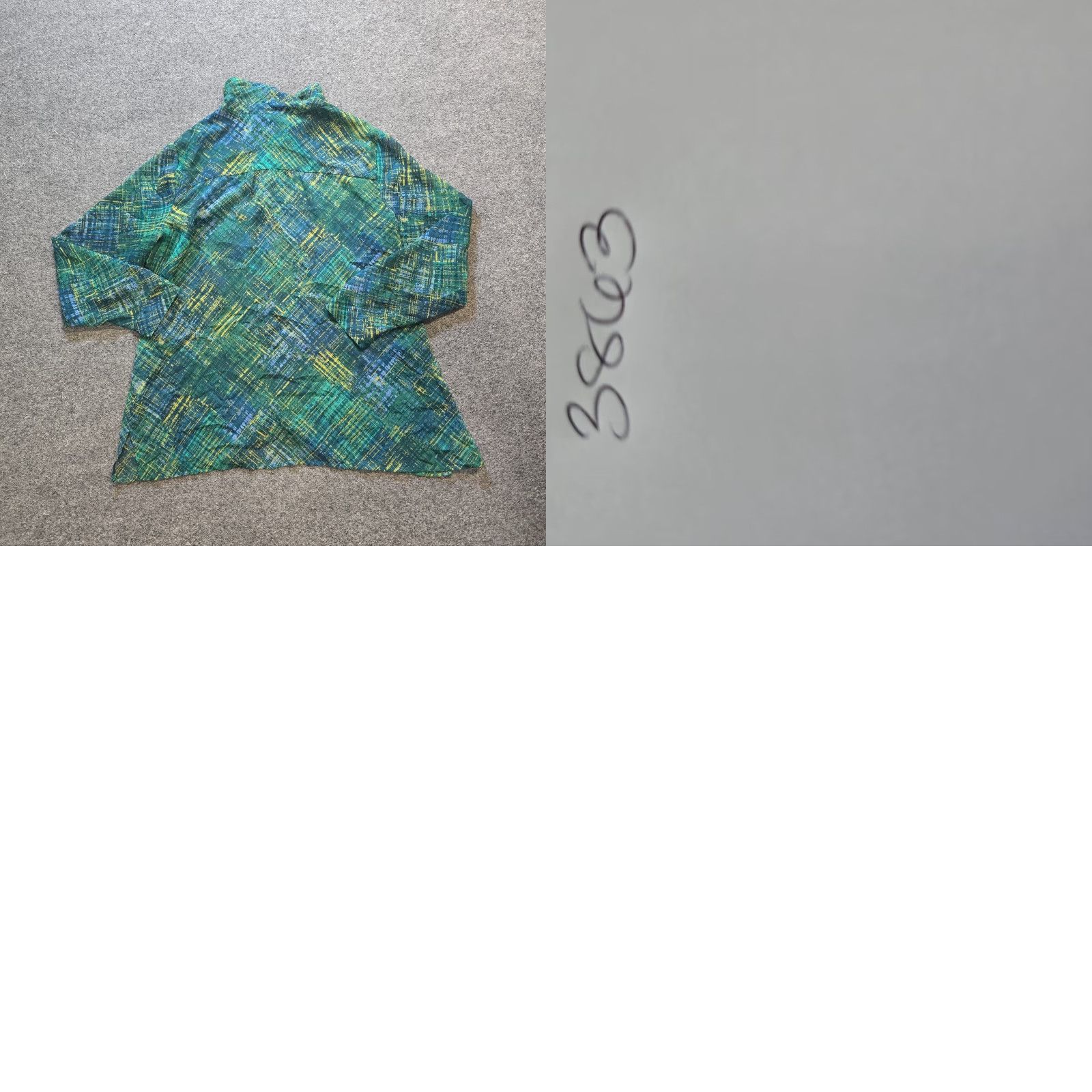 J. Jill J. Jill Top Womens Petite Large Green Plaid Sheer Long Sleeve Button Casual Size L / US 10 / IT 46 - 8 Thumbnail