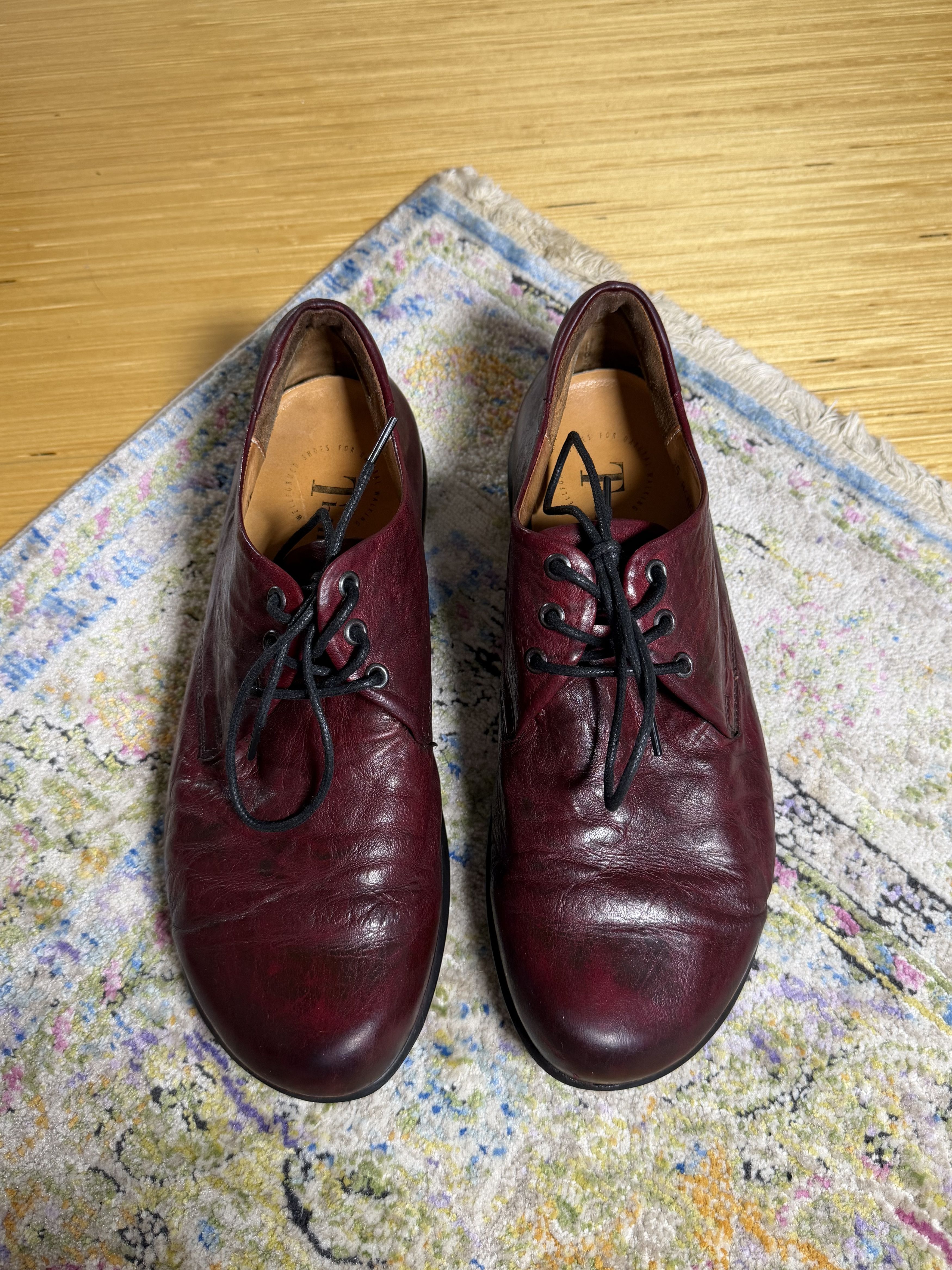 Genuine Leather Think! Menscha Barefoot Bordeaux Casual Shoes Size US 12 / EU 45 - 6 Thumbnail