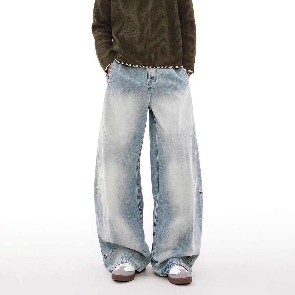 Japanese Brand × Jean Vintage washed machete design relaxed fit jeans Size US 33 - 2 Thumbnail