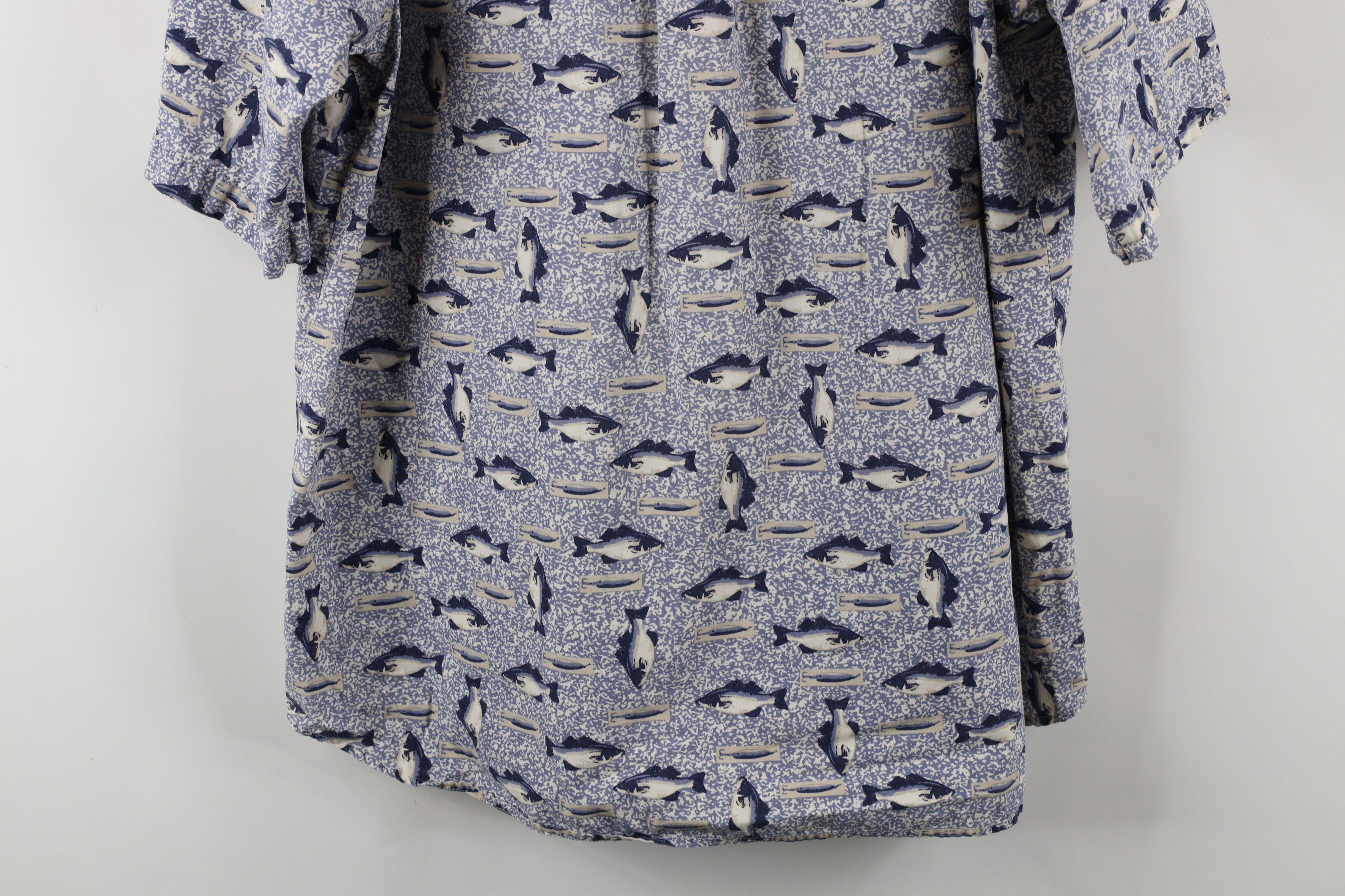 Columbia × Vintage Vintage 90s Columbia Over Print Collared Button Down Shirt Size US XL / EU 56 / 4 - 12 Thumbnail