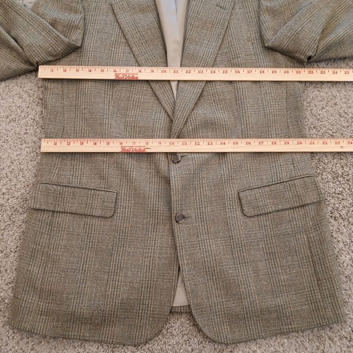 Brooks Brothers Brooks Brothers Blazer Mens 42 Long Green Plaid Single-Breasted Two-Button Notch Lapel Vintage No Size 42R - 5 Thumbnail