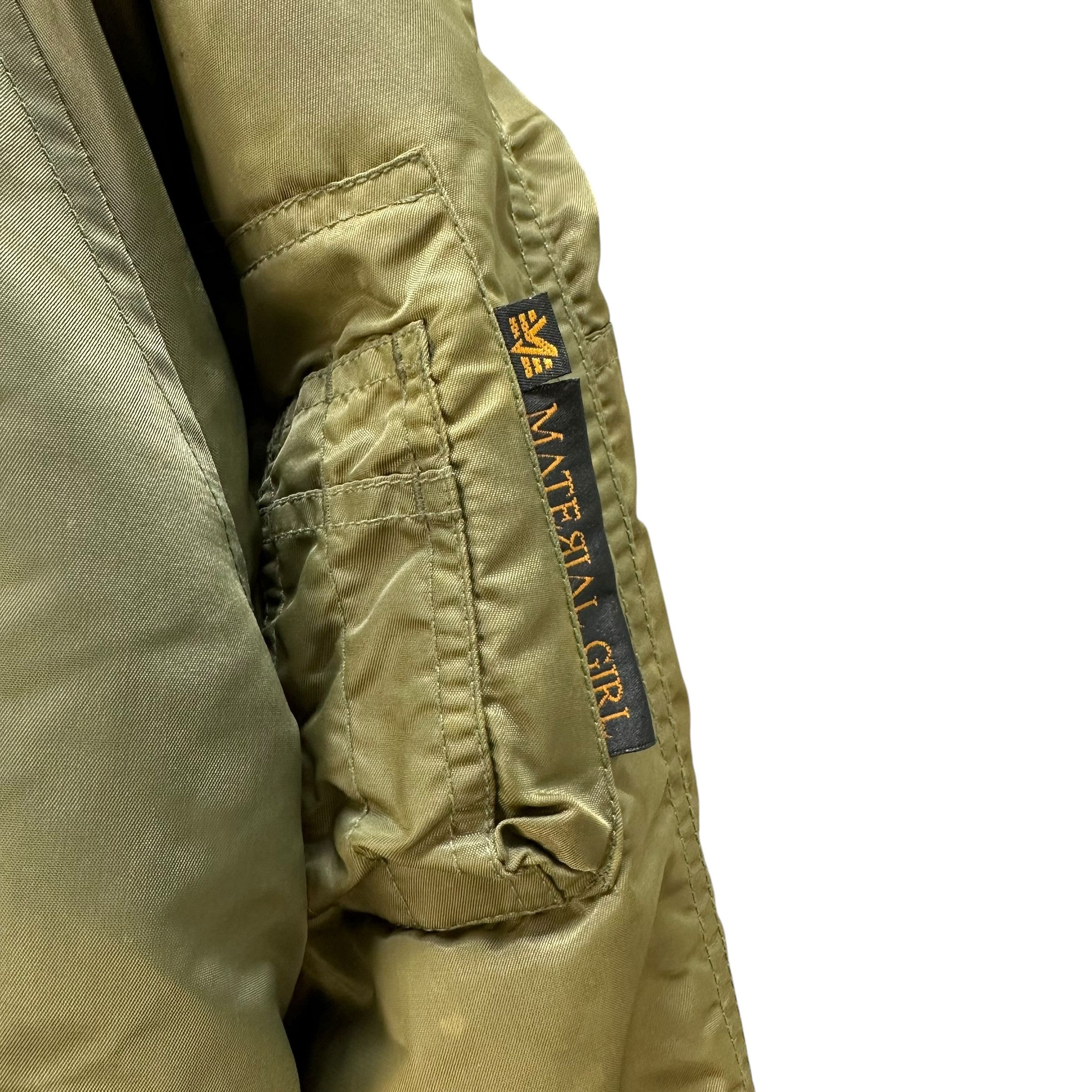 Alpha Industries ALPHA INDUSTRIES X MATERIAL GIRL Fur Hooded Parka #A75-1817 Size US XS / EU 42 / 0 - 6 Thumbnail