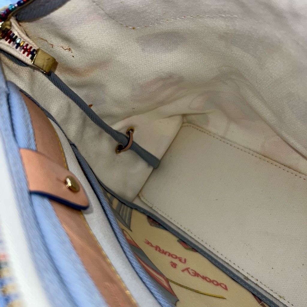 Dooney & Bourke Dooney & Bourke Miami Beach Leather Coated Canvas Rainbow Zi Size ONE SIZE - 14 Thumbnail