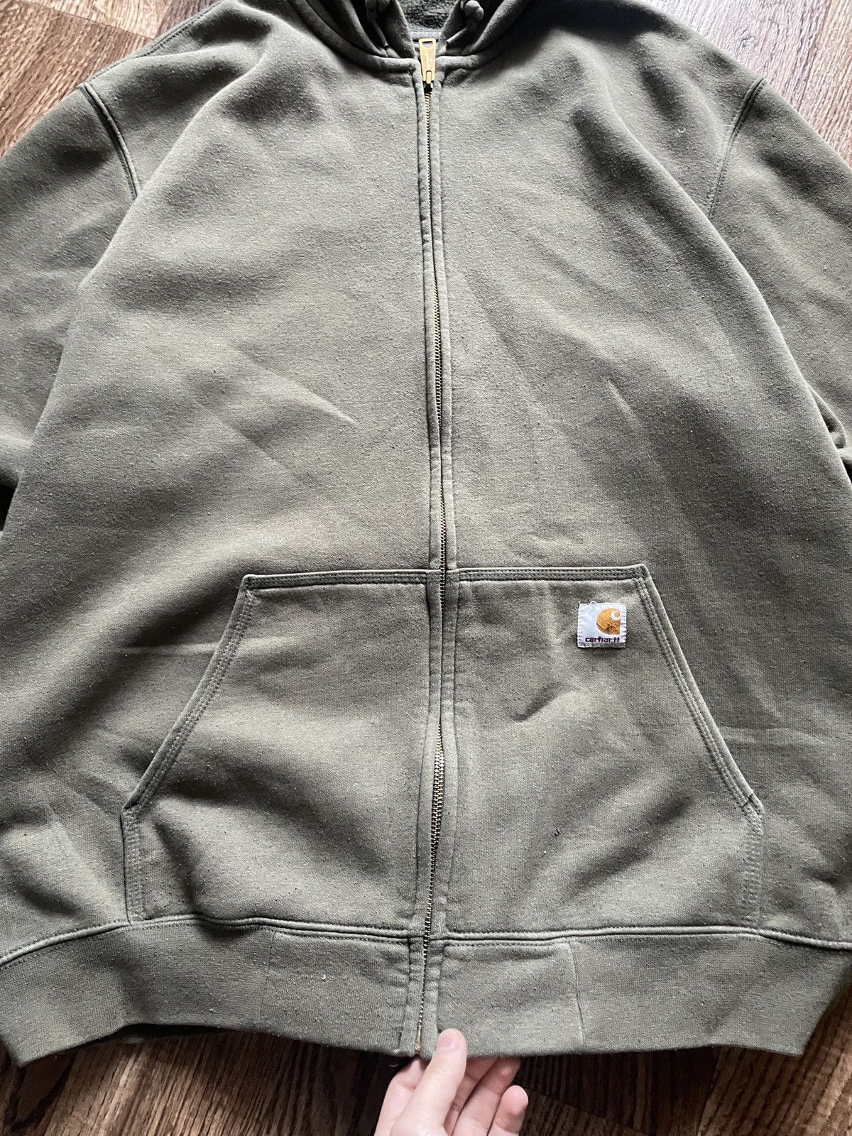 Carhartt Rare Vintage Carhartt Zip Hoodie Jacket Size XL Oversized Size US XL / EU 56 / 4 - 3 Thumbnail