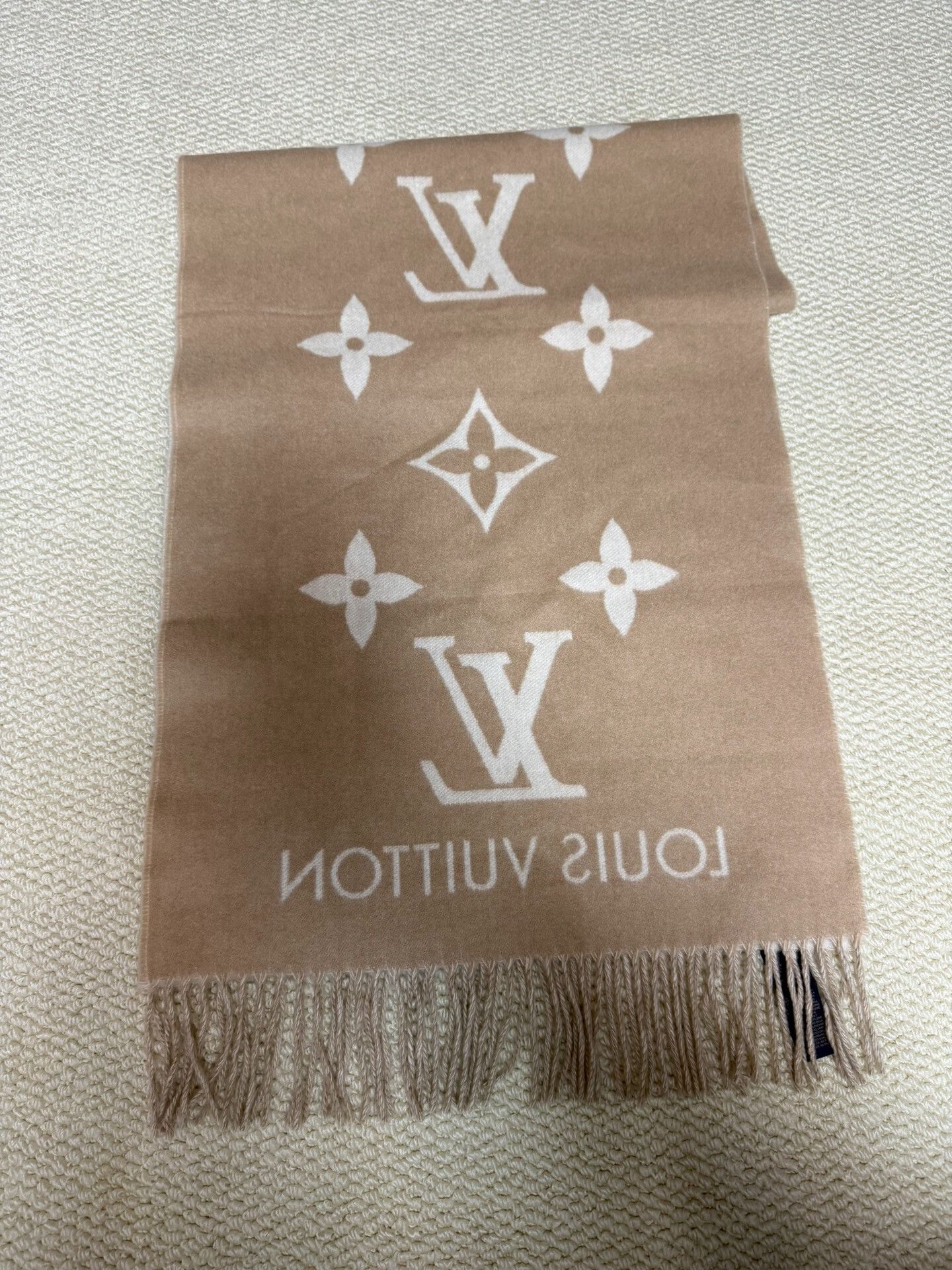 Louis Vuitton LV Cashmere Printed Shawl Scarf Size ONE SIZE - 1 Thumbnail