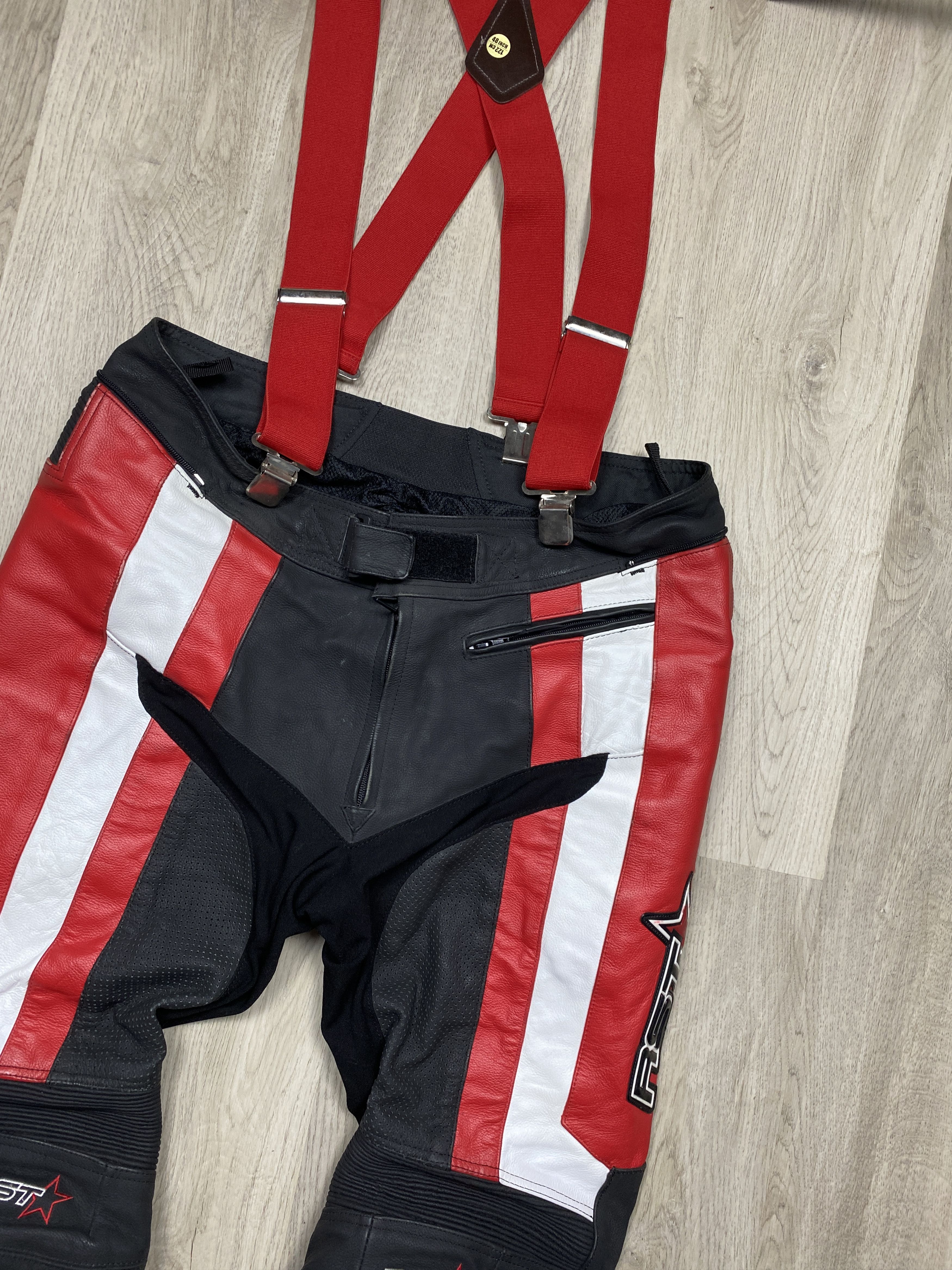 Genuine Leather RST Moto Leather Jacket + Pants Racing Suit Overall Size US M / EU 48-50 / 2 - 17 Thumbnail