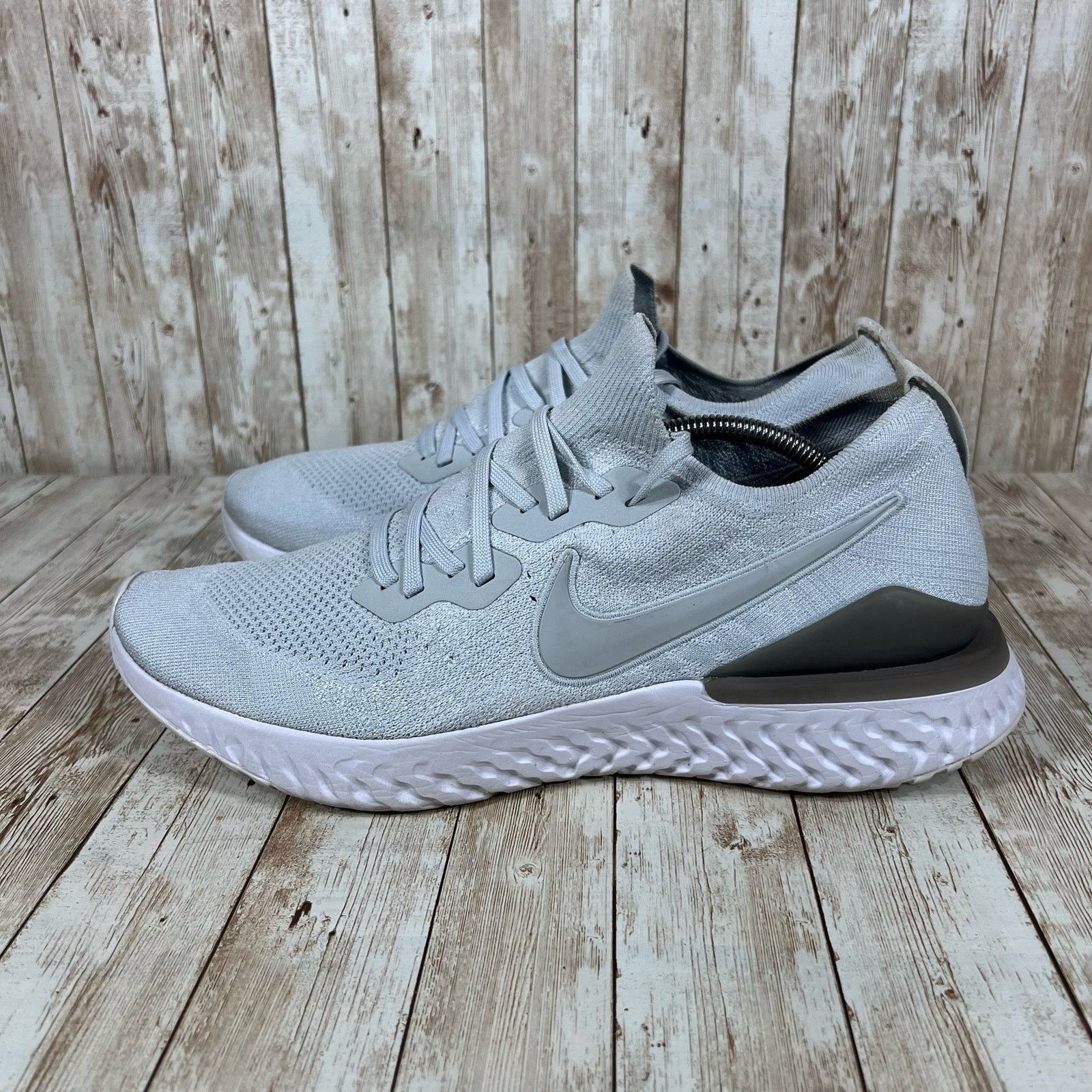 Nike Nike Epic React Flyknit 2 Pure Men's US Size 14 BQ8928-004 Size US 14 / EU 47 - 2 Thumbnail