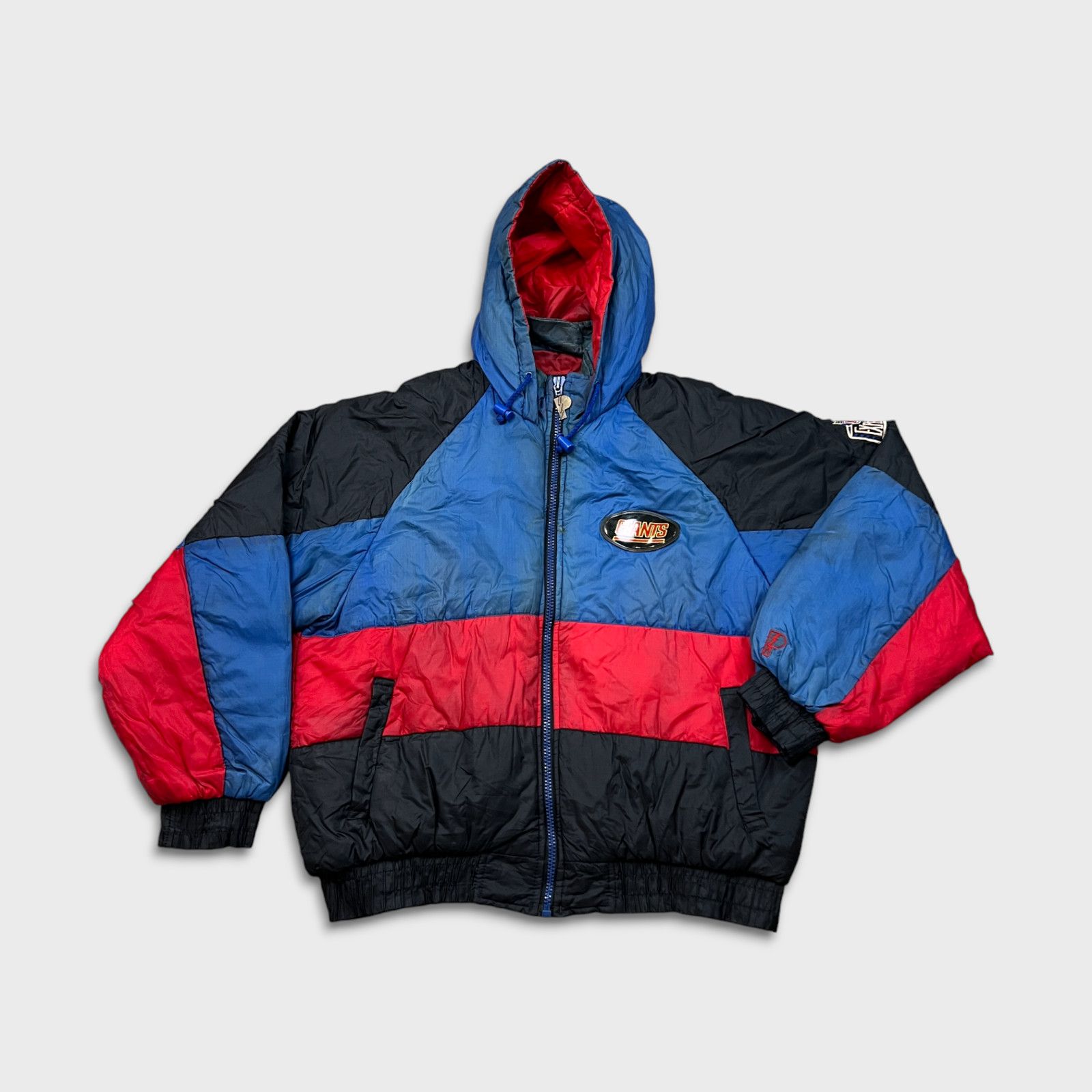 NFL × Pro Player × Vintage VTG 90s Pro Player New York Giants Jacket Large Zip NFL Coat Size US L / EU 52-54 / 3 - 1 Thumbnail