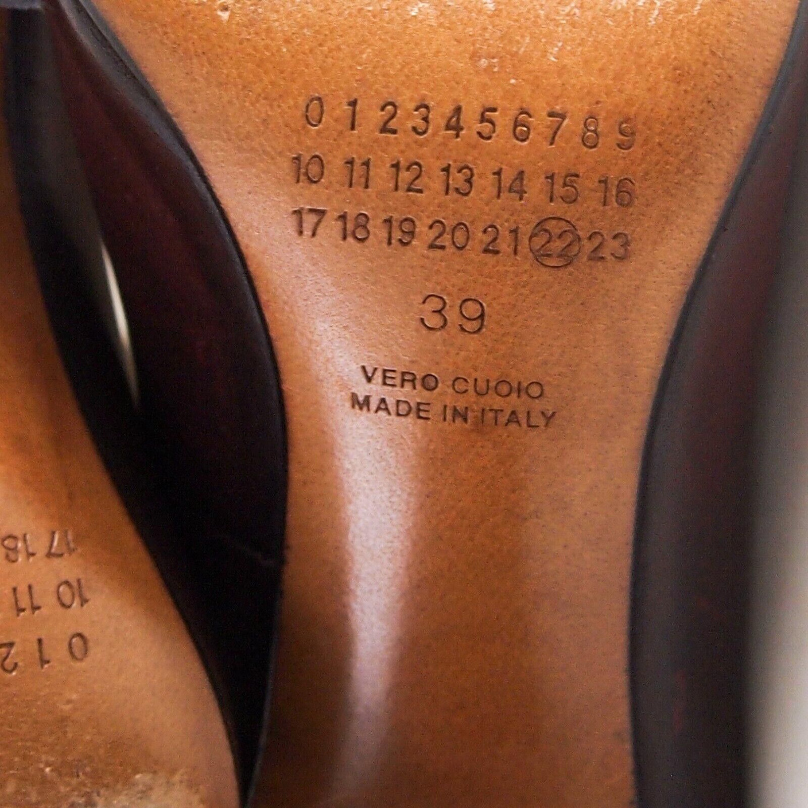 Maison Margiela Maison Margiela Pumps Burgundy Leather Size US 9 EU 39 Size US 9 / IT 39 - 9 Thumbnail