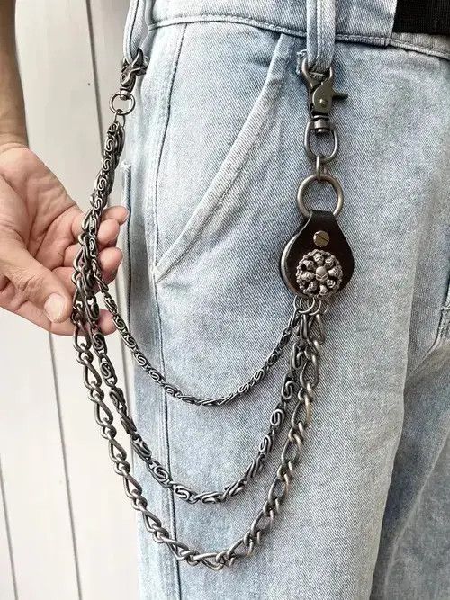 Jewelry Skulls Head Triple Layers Key Chains Size ONE SIZE - 2 Thumbnail