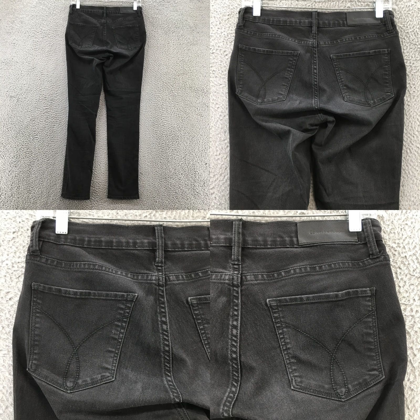 Calvin Klein Calvin Klein Ultimate Skinny Jeans Womens 6x30 Black Cotton Blend Denim Stretch Pockets Slim Modern Classic Size 28" / US 6 / IT 42 - 9 Thumbnail