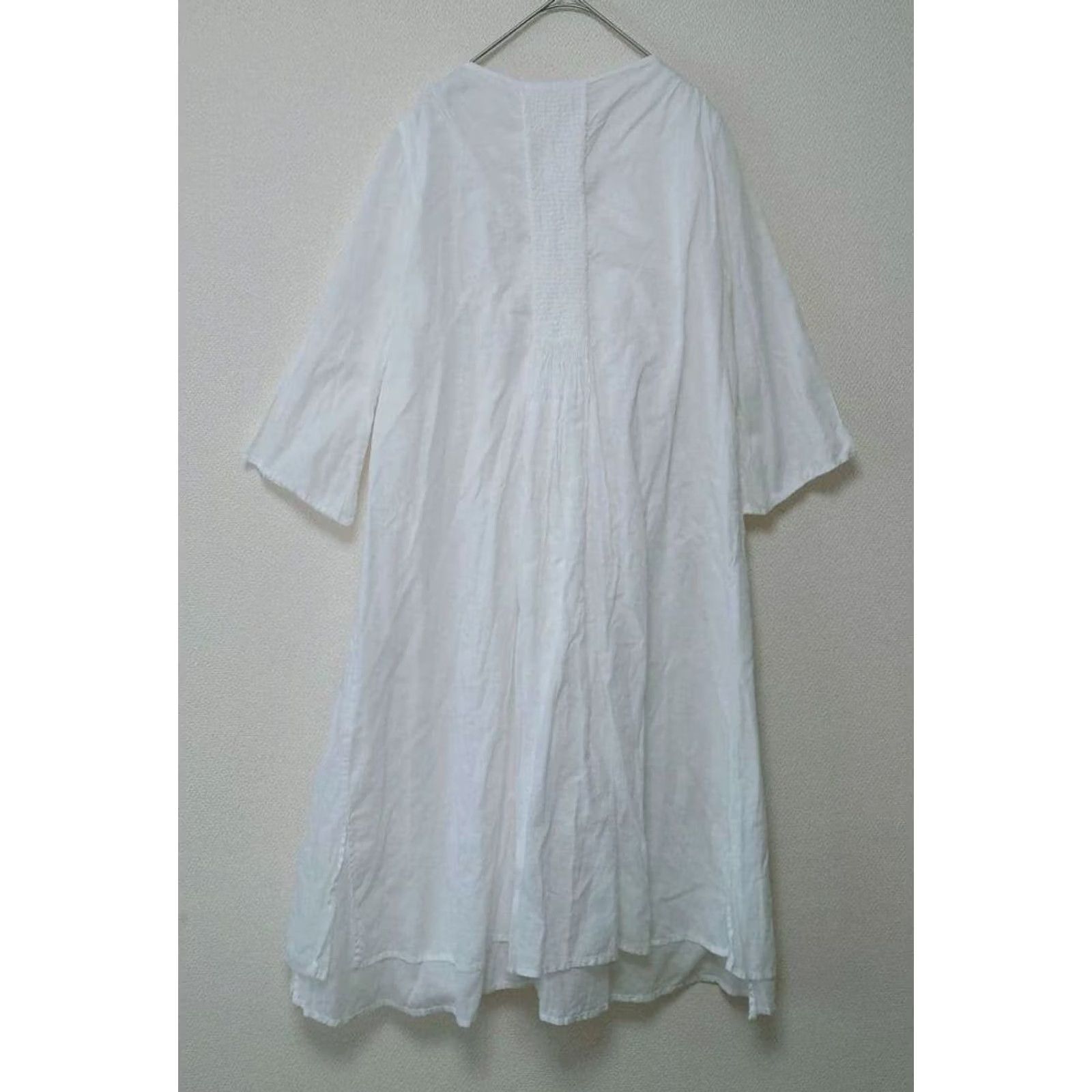 Kapital KAPITAL Womens Dress, Wrap Gauze Size S White simple Casual USED Size S / US 4 / IT 40 - 4 Thumbnail