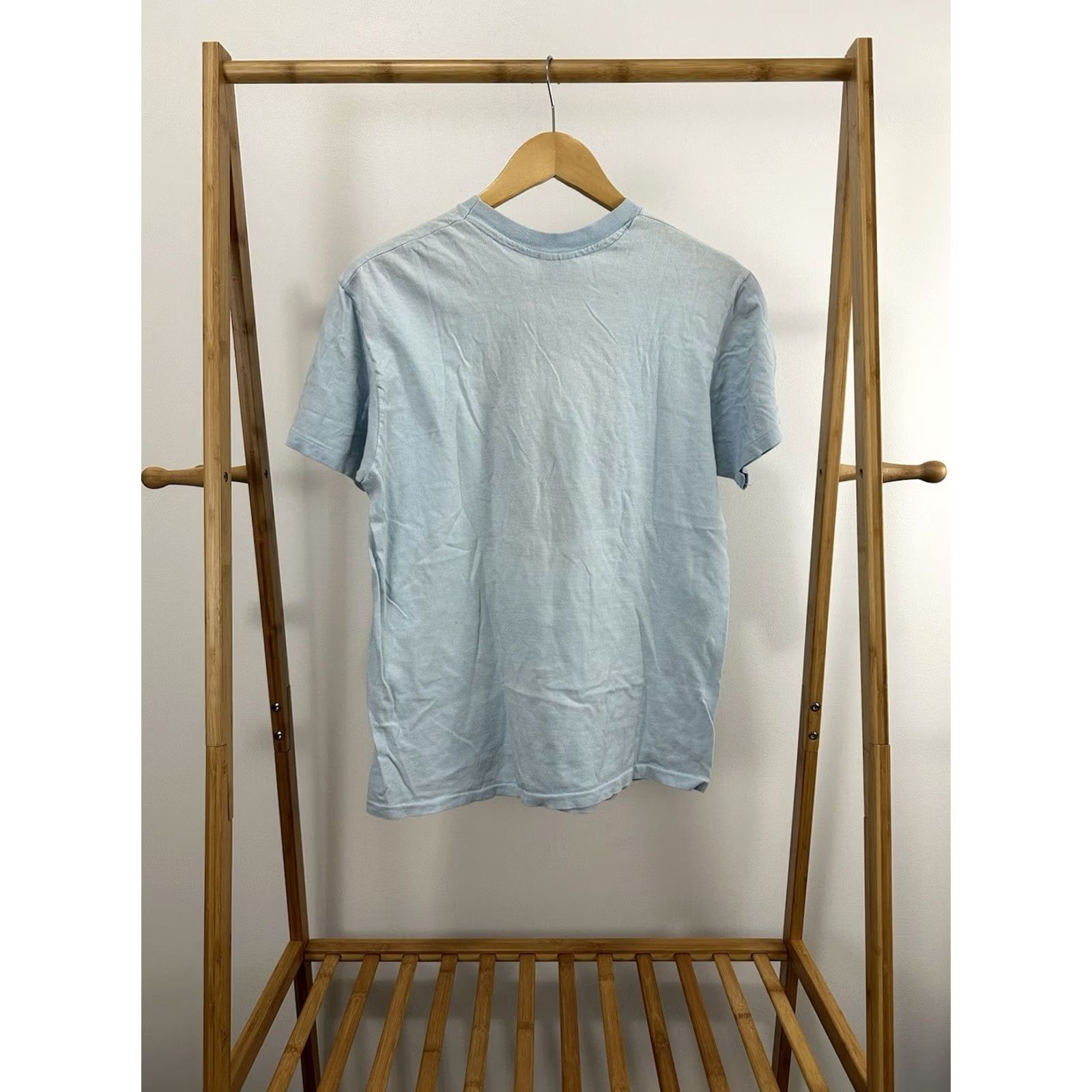 Hanes VTG 80s Geoffrey Chaucer Author Poet Literature Portrait Art T-Shirt L Blue Mens Shirt Size US L / EU 52-54 / 3 - 4 Thumbnail