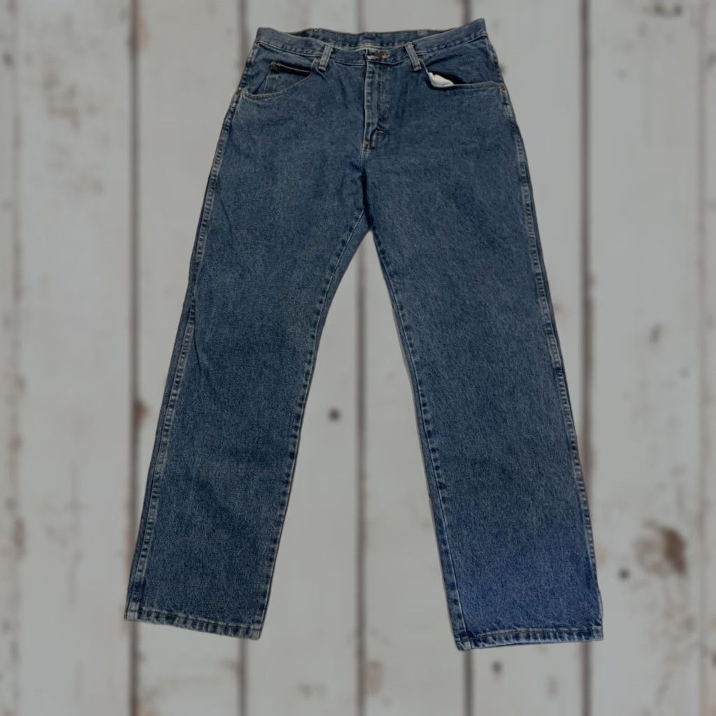 Wrangler VINTAGE Wrangler Jeans Men 34x30 Regular Fit Denim Western 90s Cotton Blue Size US 34 / EU 50 - 1 Thumbnail