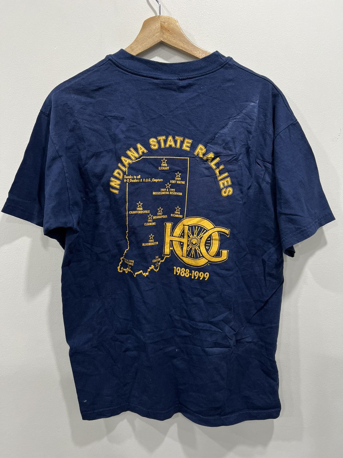 Harley Davidson Vintage Harley Davidson State Rally Tee Shirt eagle Size US L / EU 52-54 / 3 - 2 Thumbnail