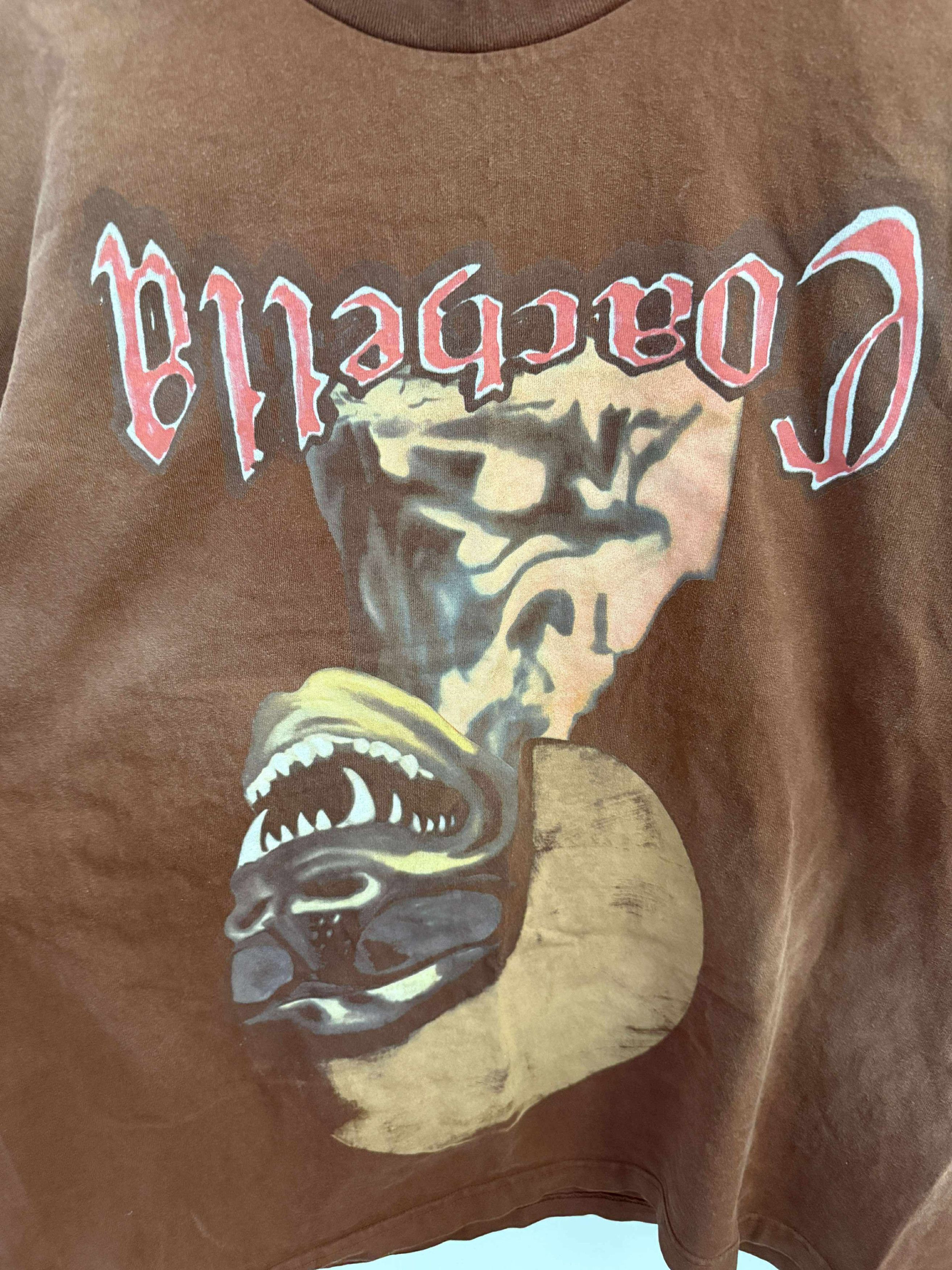 2025-25 秋冬新作  ハイブランドの Travis Scott Coachella 2025 限定Tシャツ XL ミュージシャン