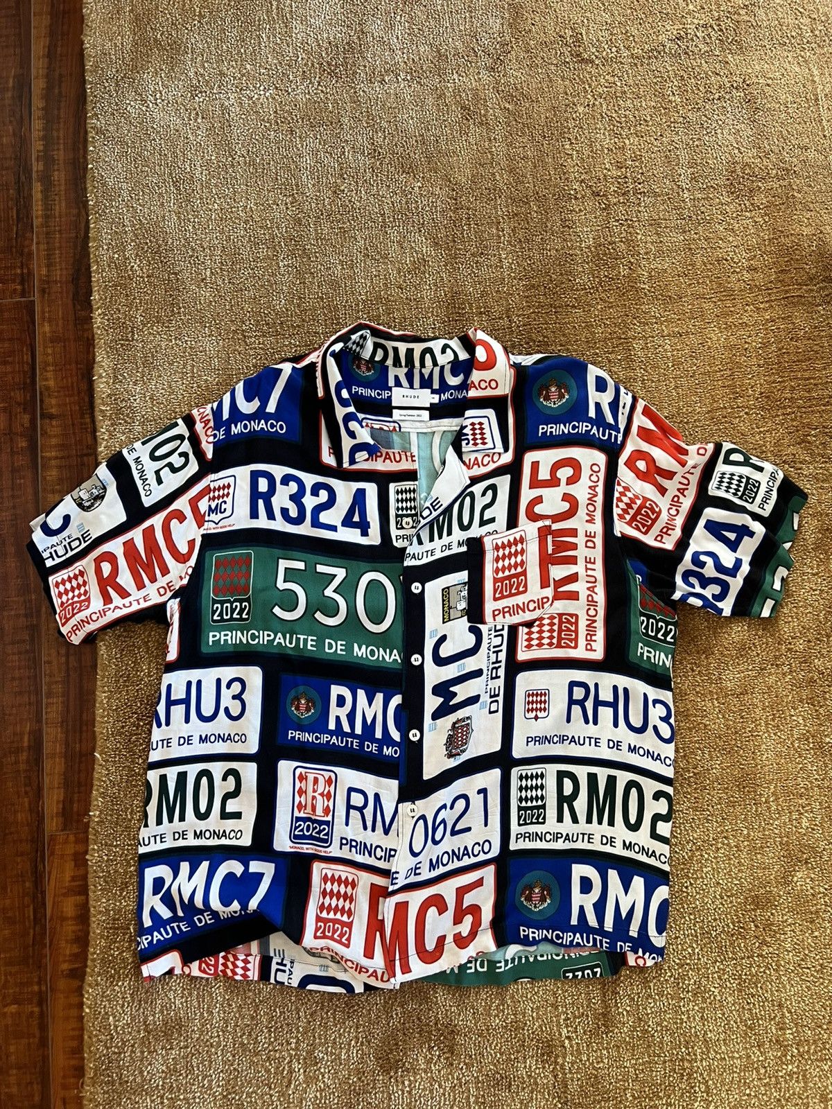 Rhude Rhude license plate italy shirt Size US XL / EU 56 / 4 - 1 Thumbnail