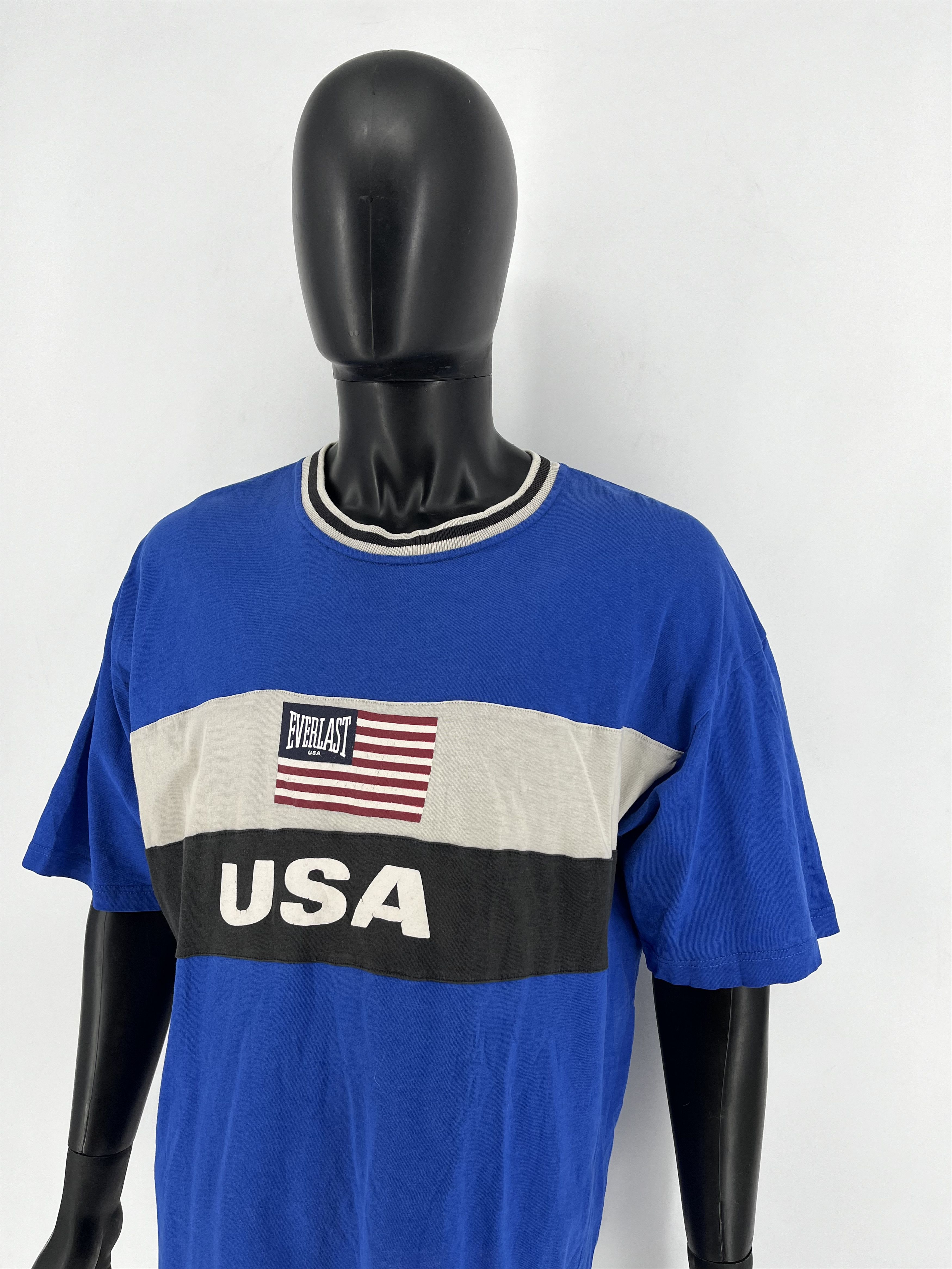 Everlast Vintage 80s Everlast Team USA Ringer Graphic T shirt Adult Size US XL / EU 56 / 4 - 4 Thumbnail