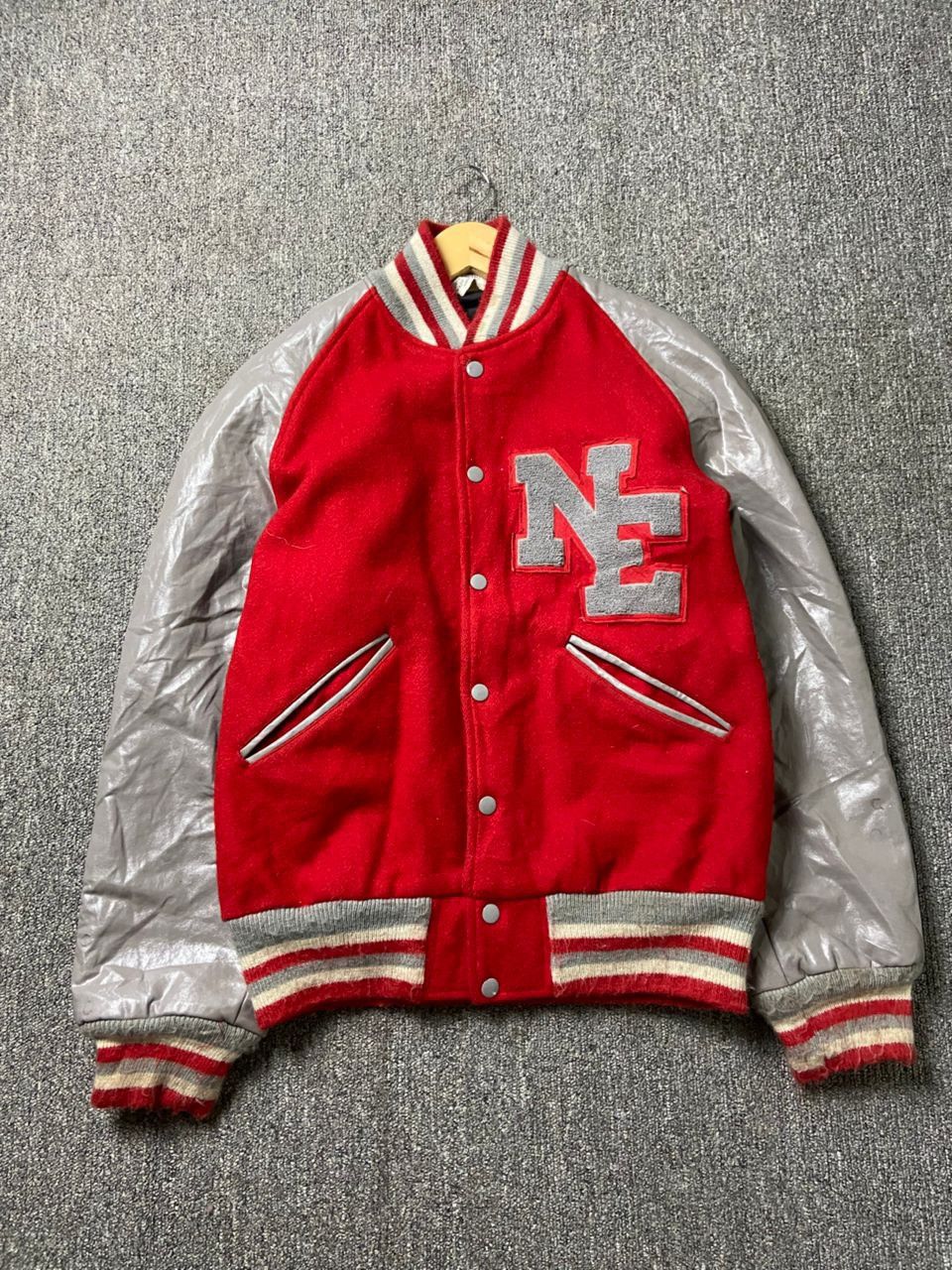 Japanese Brand HOWE Athletic Varsity Jacket with Leather Sleeves (190) Size US M / EU 48-50 / 2 - 1 Thumbnail