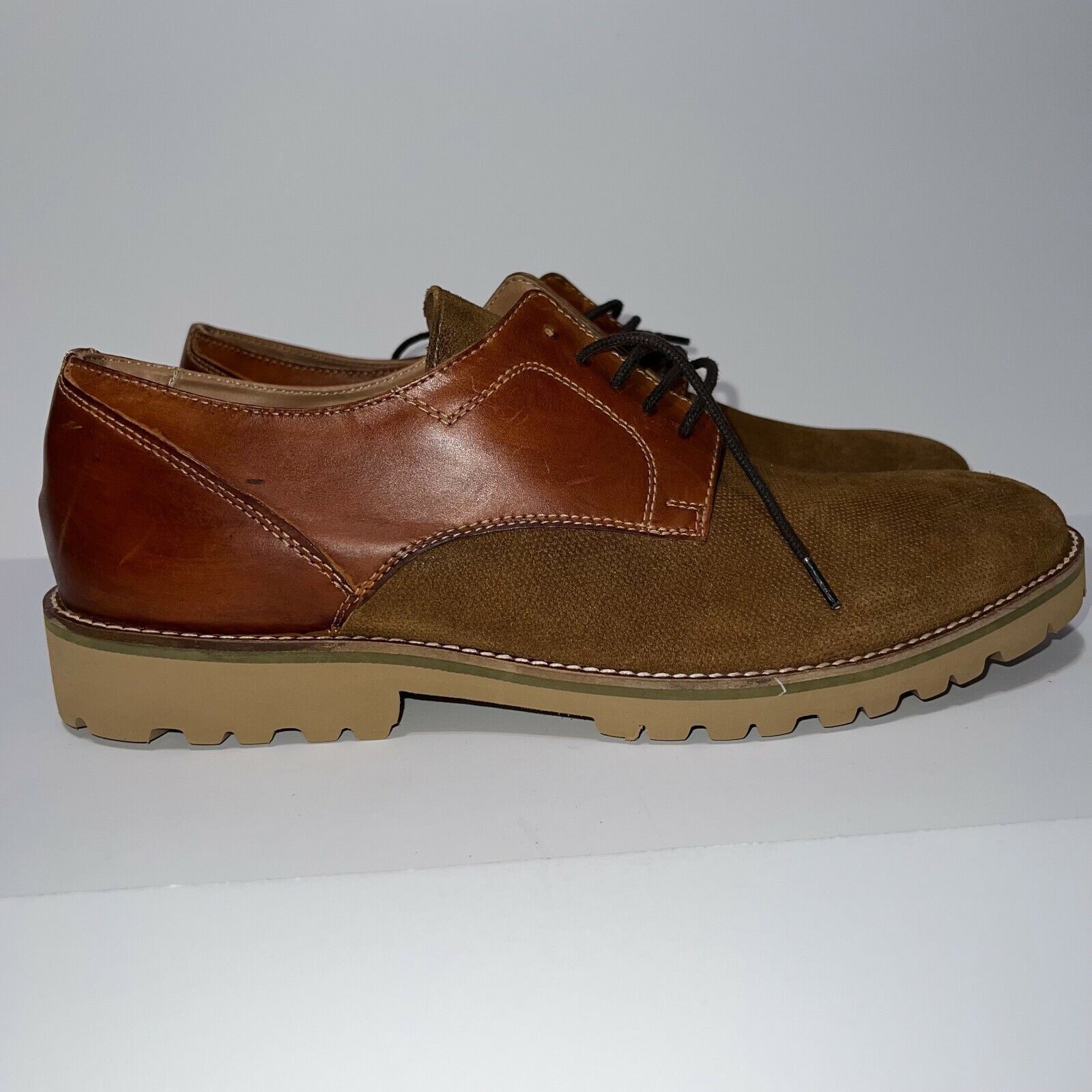 Steve Madden KAAN Steve Madden Mens Cognac Brown Oxford Shoes Sz 13 D NEW Size US 13 / EU 46 - 2 Thumbnail