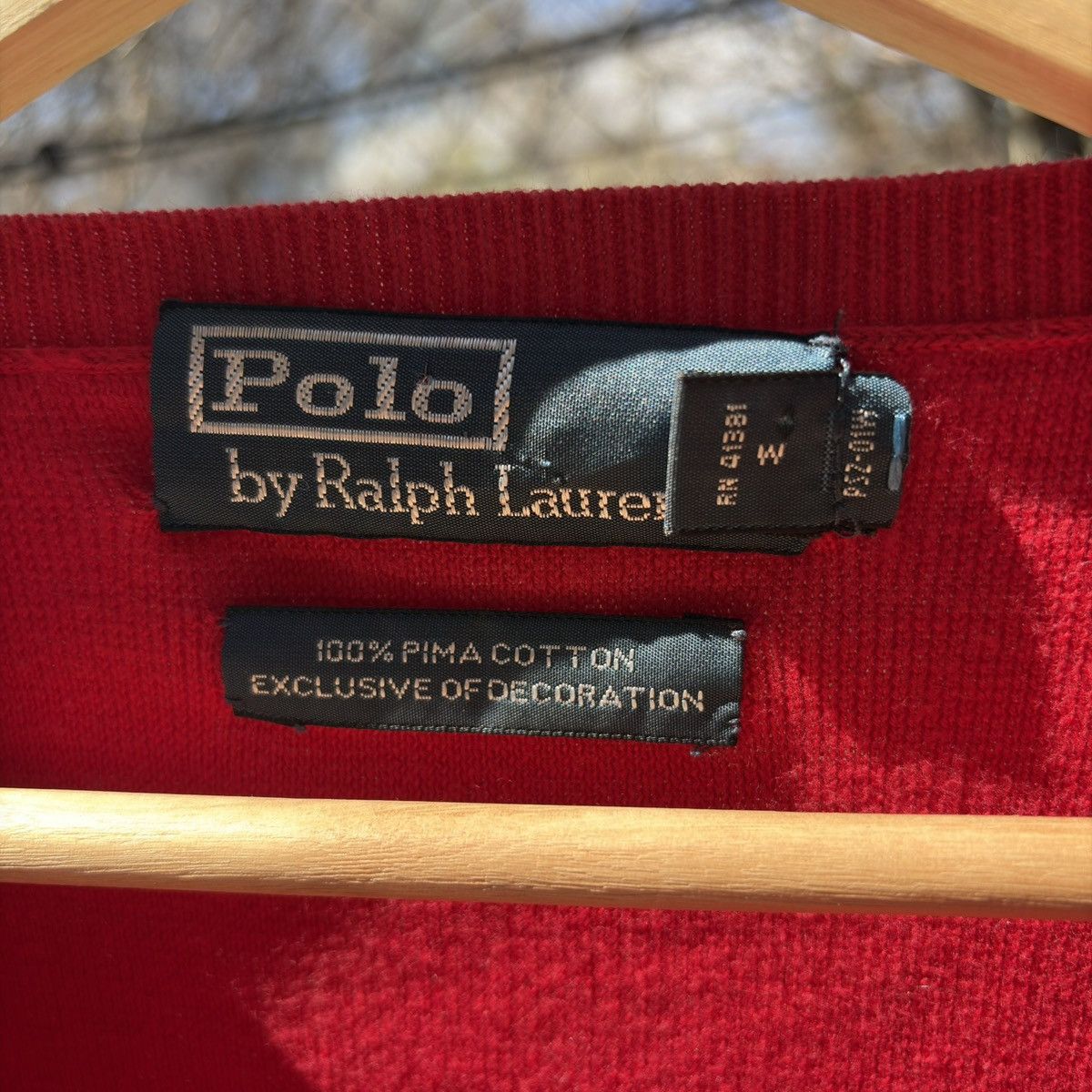 Polo Ralph Lauren Vintage Polo Ralph Lauren V-Neck Sweater Size US L / EU 52-54 / 3 - 3 Thumbnail