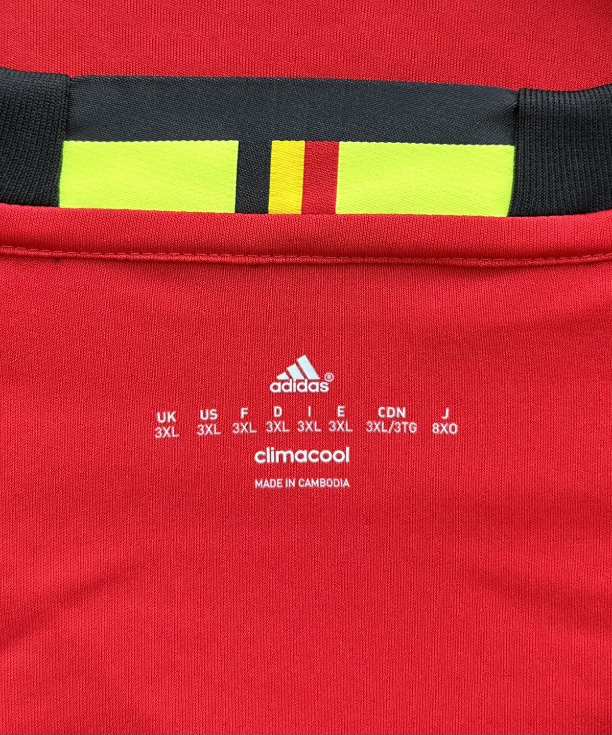 Adidas × Vintage Belgium National Team Adidas 16/17 Home Shirt Size XXXL Size US XXL / EU 58 / 5 - 6 Thumbnail