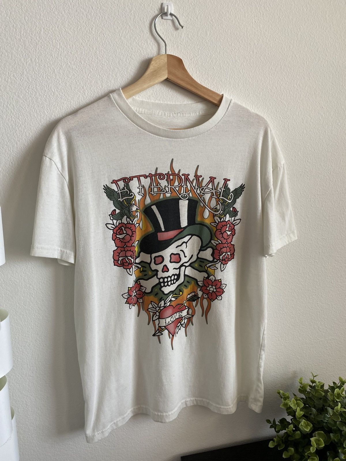 Ed Hardy 00s Skull Bones Flame Tee Size US M / EU 48-50 / 2 - 3 Thumbnail