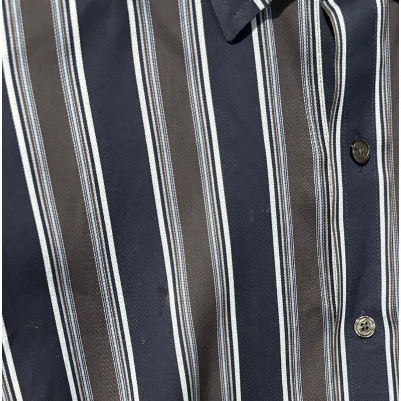 Tasso Elba TASSO ELBA Men's Navy Charcoal Light Blue Dress Shirt | M Size US M / EU 48-50 / 2 - 3 Thumbnail
