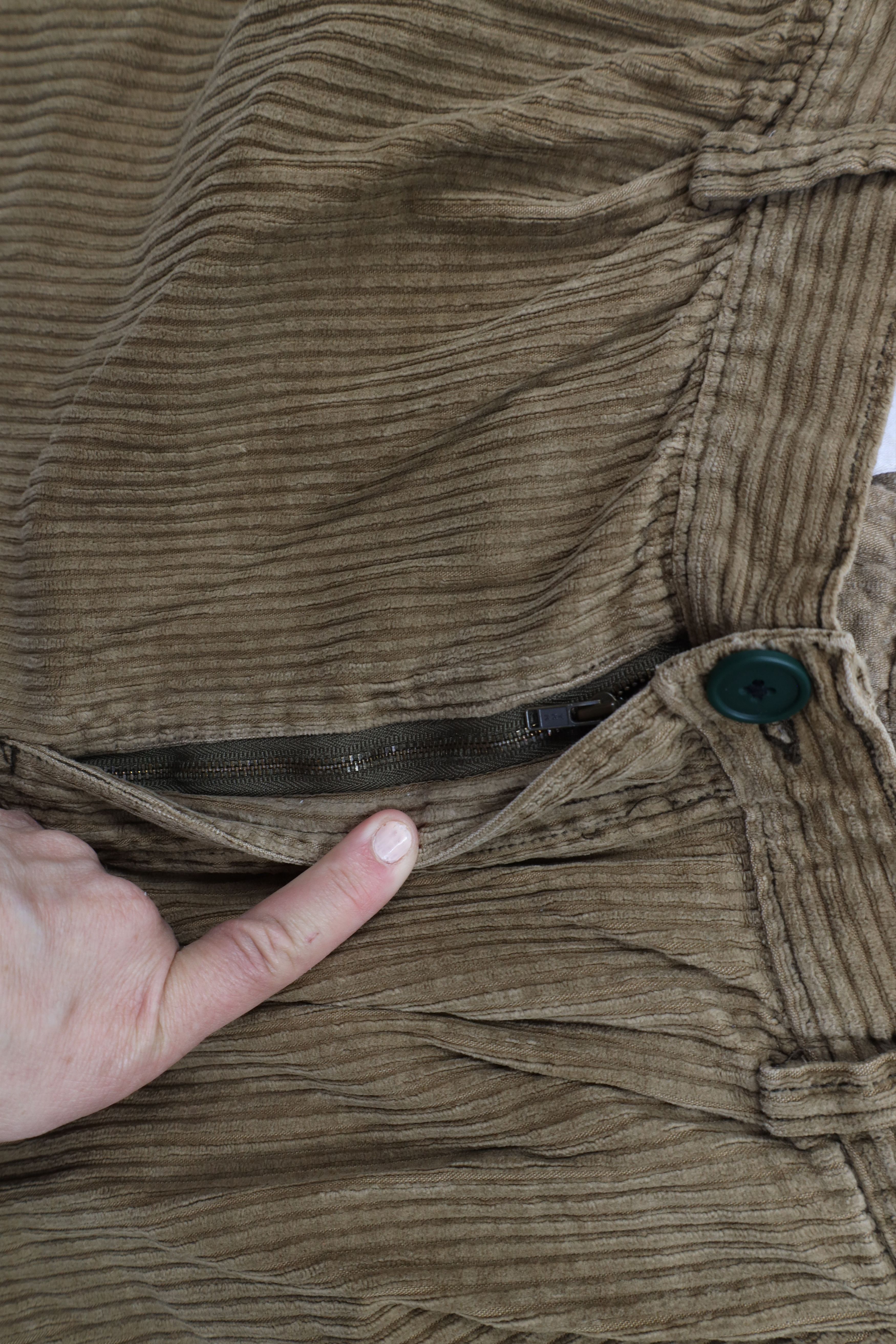 Vintage Vintage 90s Streetwear Wide Leg Corduroy Chino Pants Brown Size US 38 / EU 54 - 8 Thumbnail