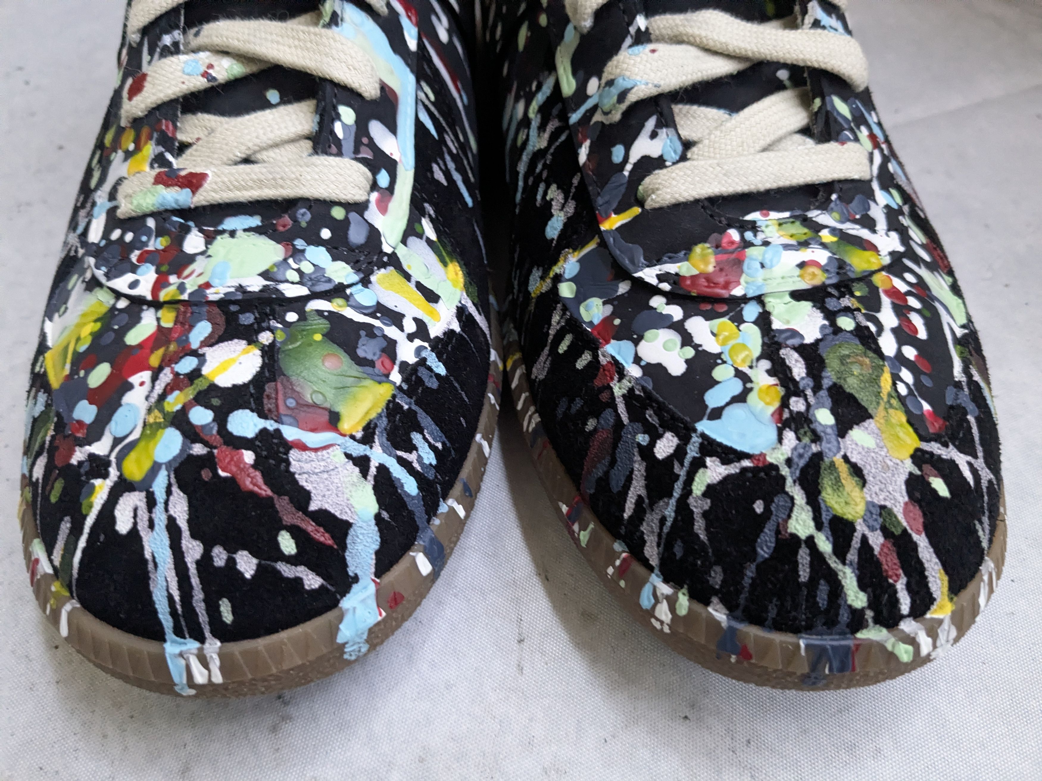 Maison Margiela Maison Margiela Replica GAT Paint Splatter 10 43 Black Size US 10 / EU 43 - 3 Thumbnail
