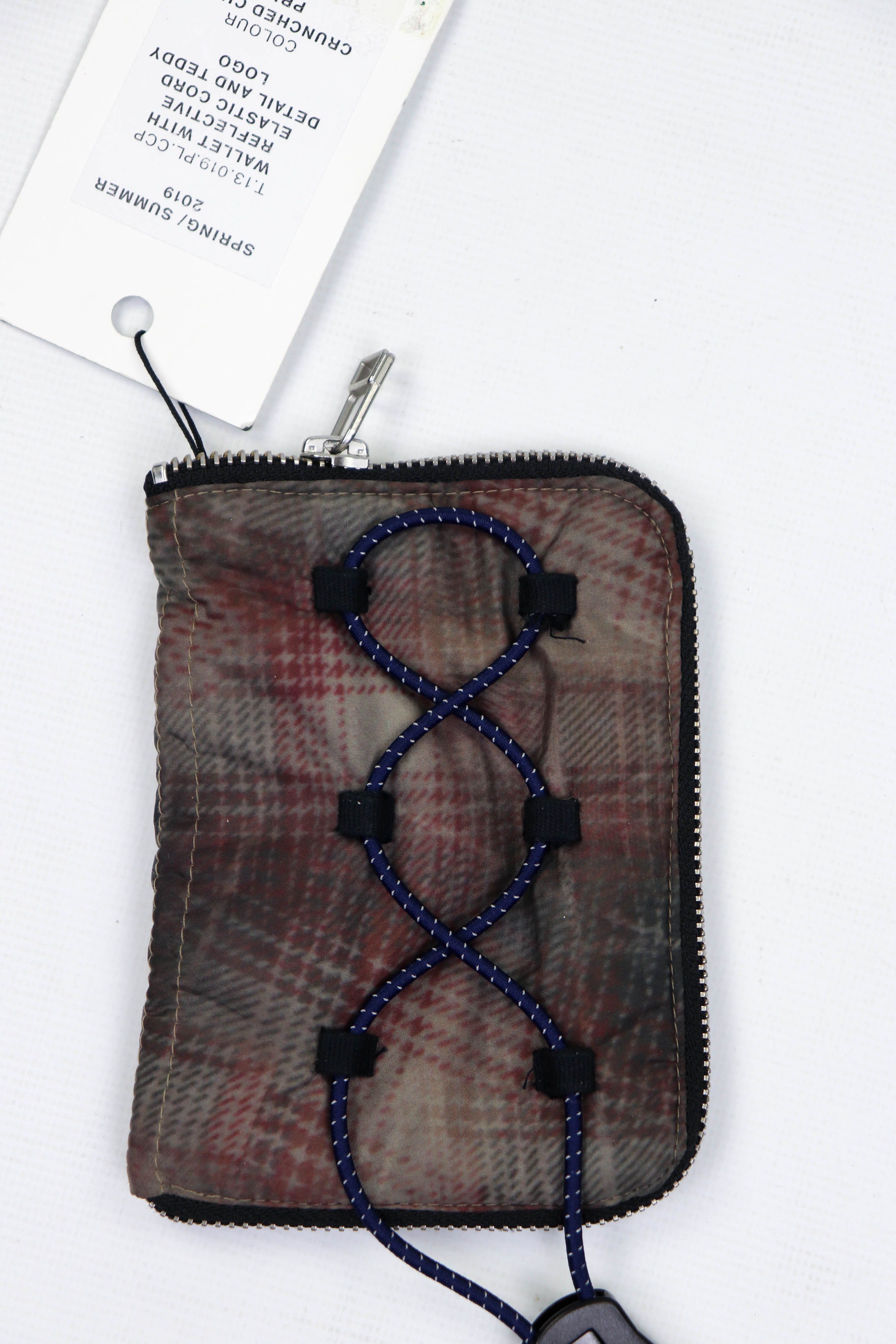 Tonsure Tonsure S/S 2019 Crunched Check Reflective Cord Wallet Size ONE SIZE - 4 Thumbnail