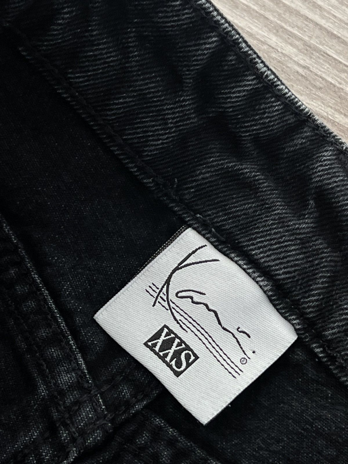 Affliction × Karl Kani ‼️Archival Katl Kani Knit Big Logo Pockets Baggy Jeans‼️ Size US 28 / EU 44 - 21 Thumbnail