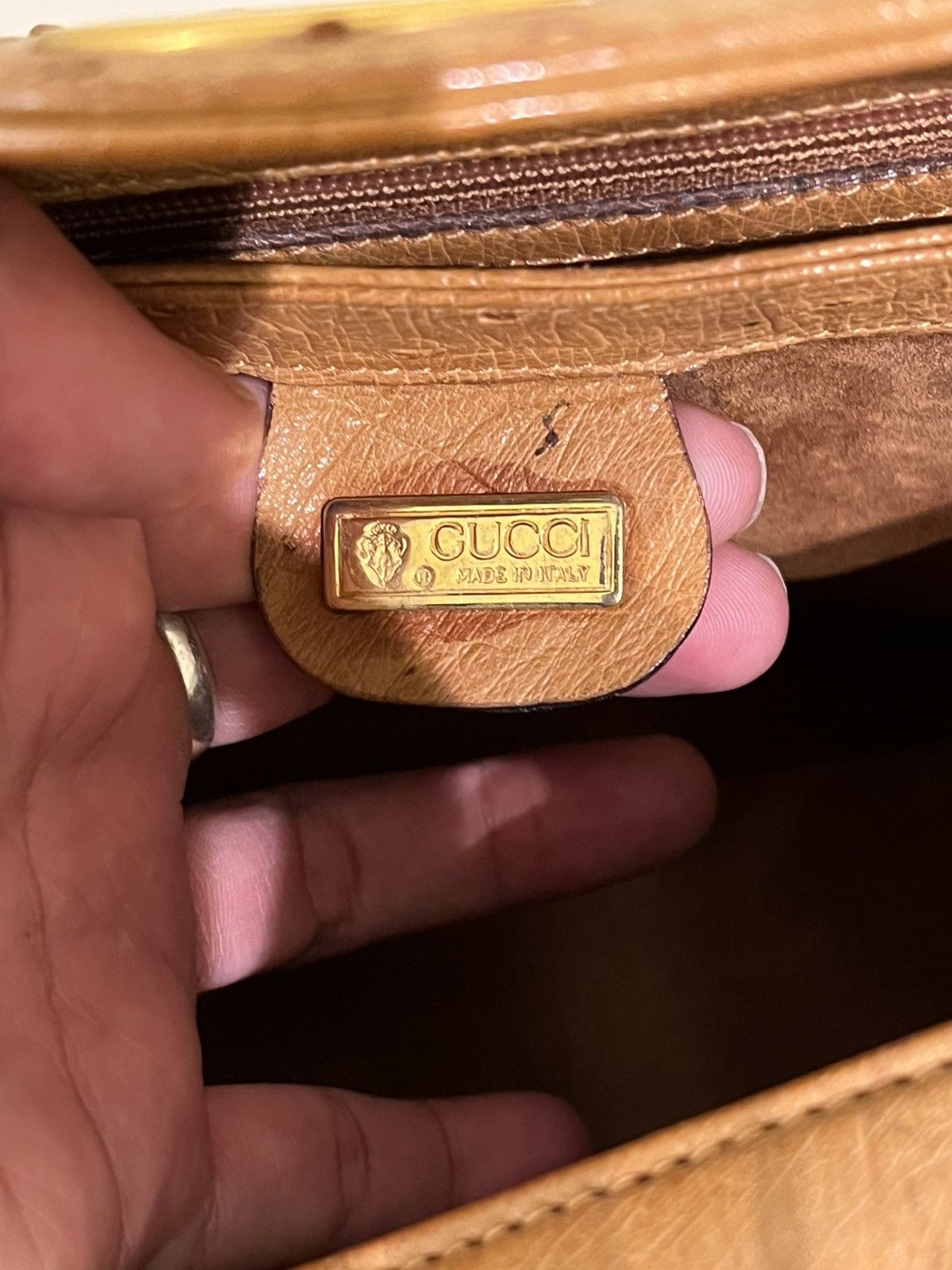 Gucci Gucci ostrich handbag Size ONE SIZE - 12 Thumbnail
