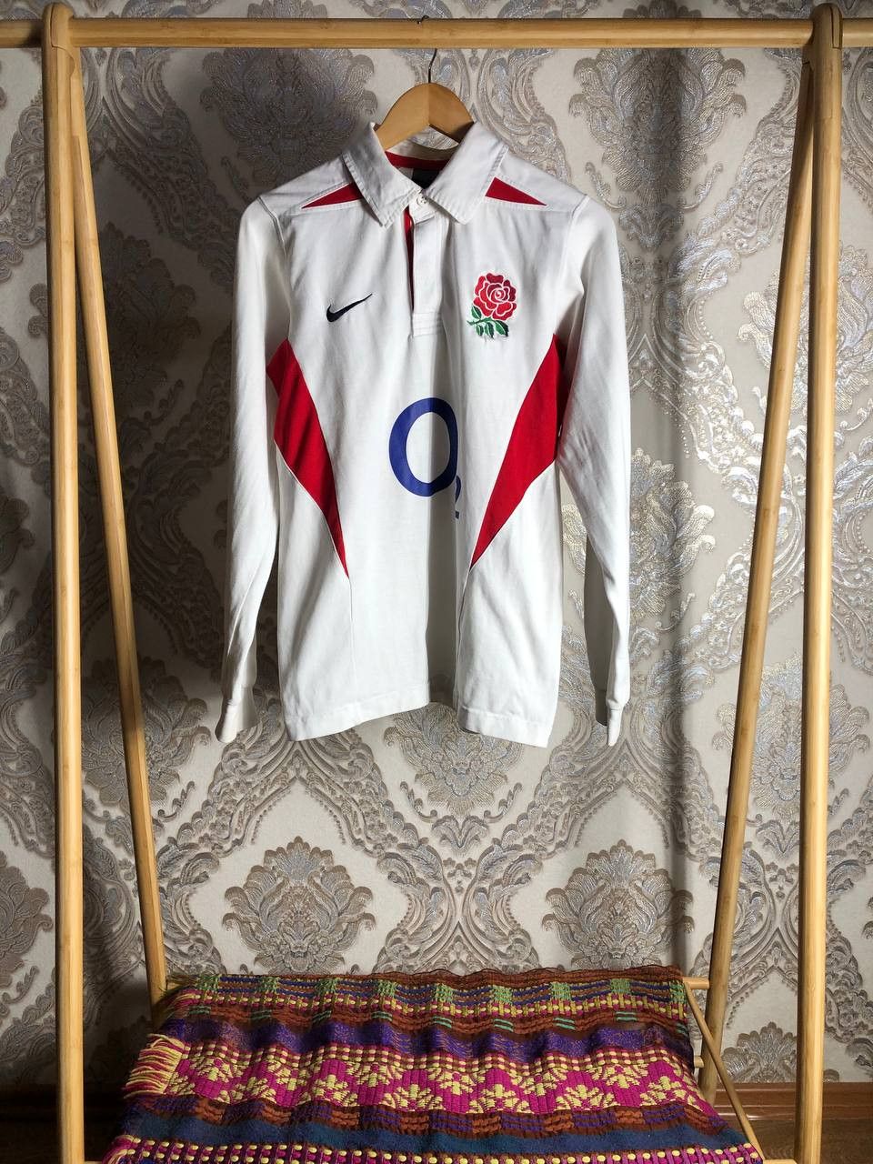 Nike Vintage Nike England Retro Rugby Jersey Football Y2K 90s Size US S / EU 44-46 / 1 - 1 Thumbnail