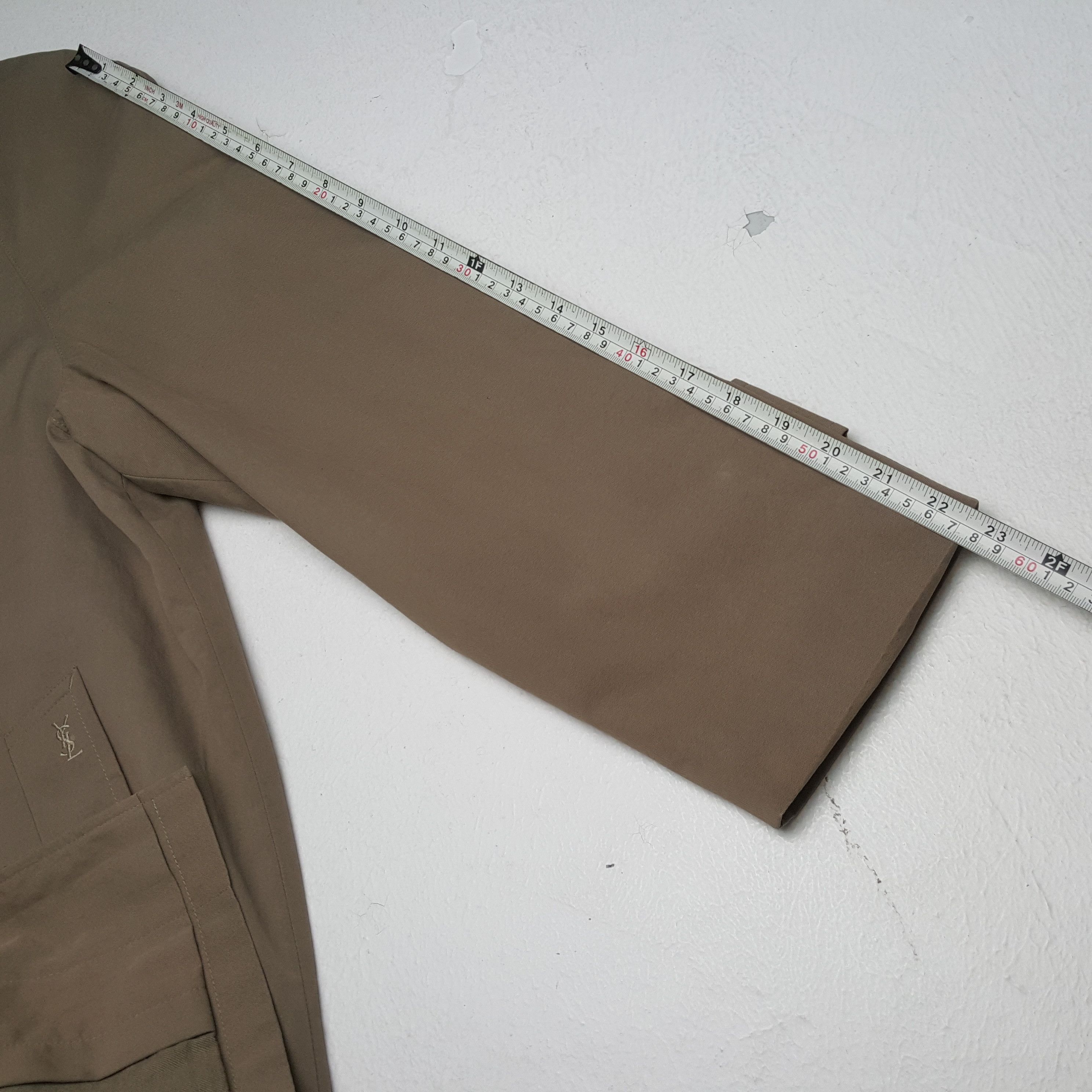 Yohji Yamamoto YVES SAINT LAURENT Luxury Brand Trench Coat Jacket Size US L / EU 52-54 / 3 - 5 Thumbnail