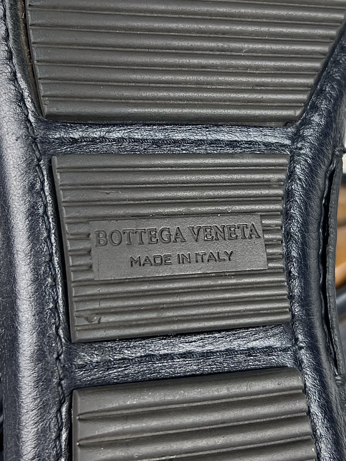 Bottega Veneta BOTTEGA VENETA Loafers Leather Shoes Woven Pleated Navy Mens Size US 10 / EU 43 - 16 Thumbnail