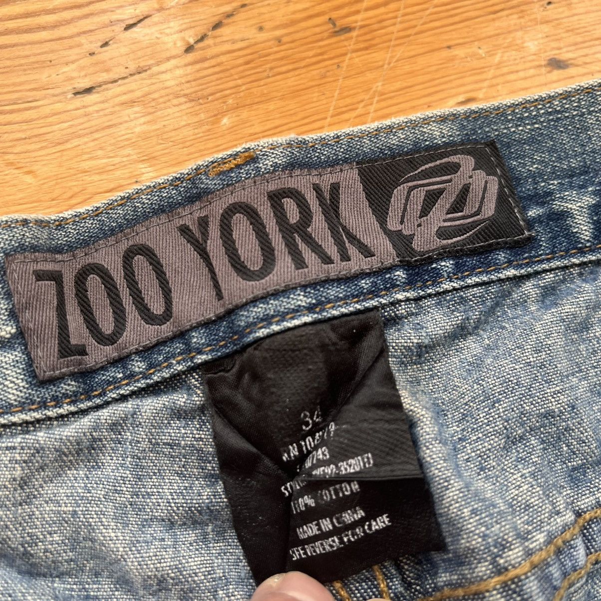 Zoo York Vintage Y2K Zoo York Denim Skater Baggy Jeans Size US 34 / EU 50 - 5 Thumbnail
