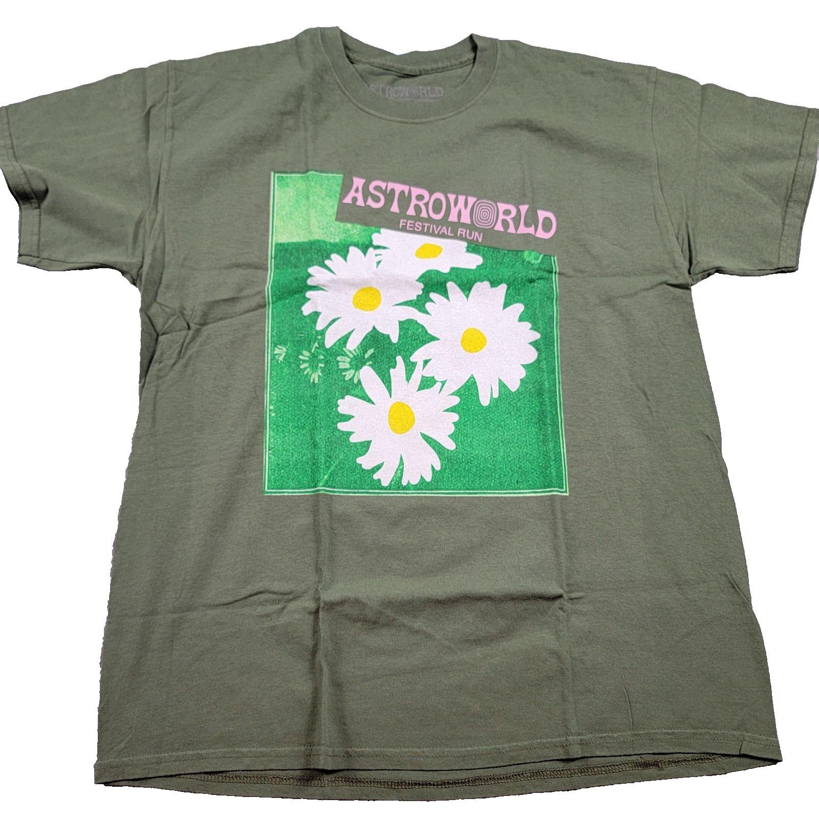 Travis Scott Astroworld Tee Unisex Size M Green Travis Scott Festival 940 Size US M / EU 48-50 / 2 - 1 Thumbnail